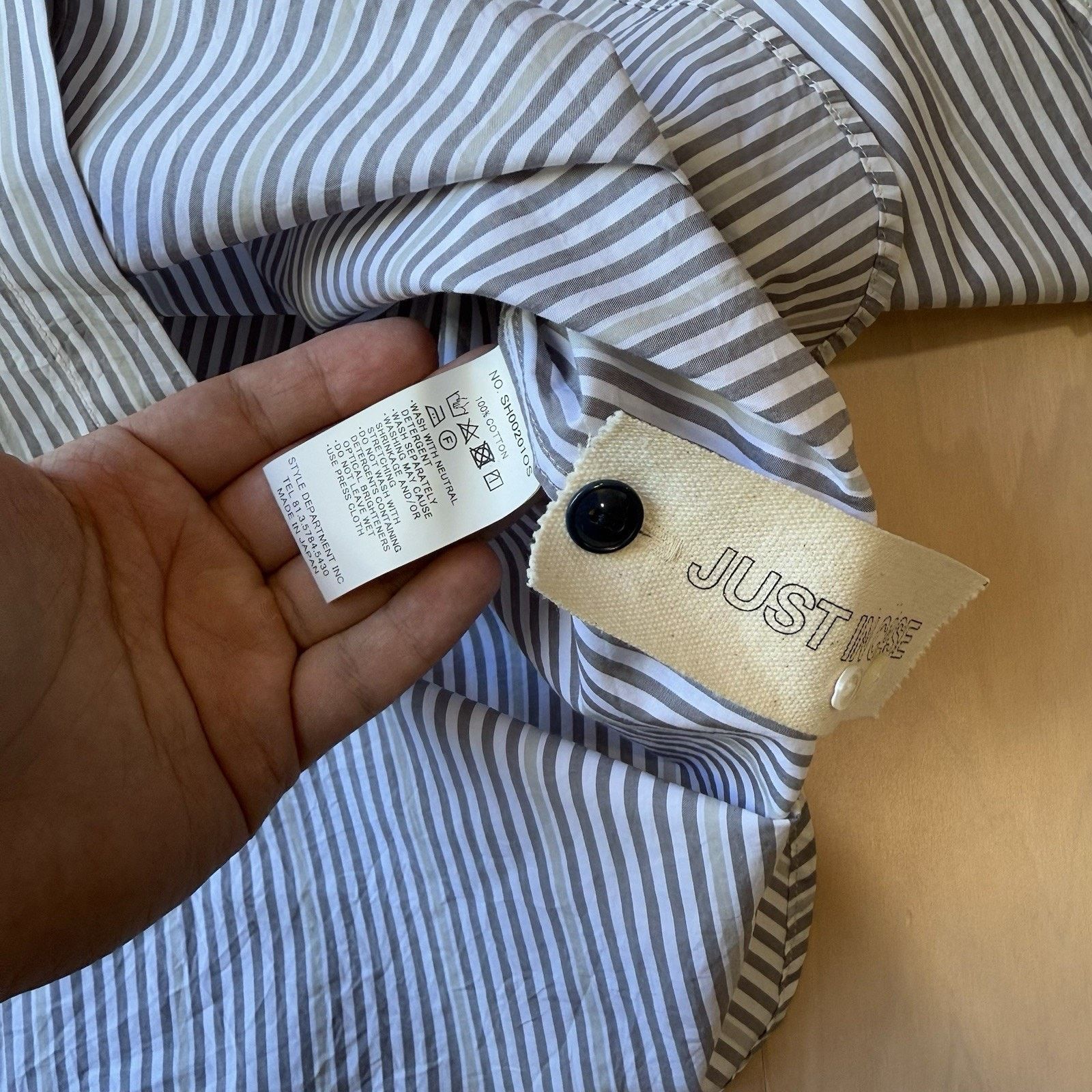STILL BY HAND Still By Hand Shirt 3 Striped Cotton Button Up Oxford Size US M / EU 48-50 / 2 - 6 Thumbnail