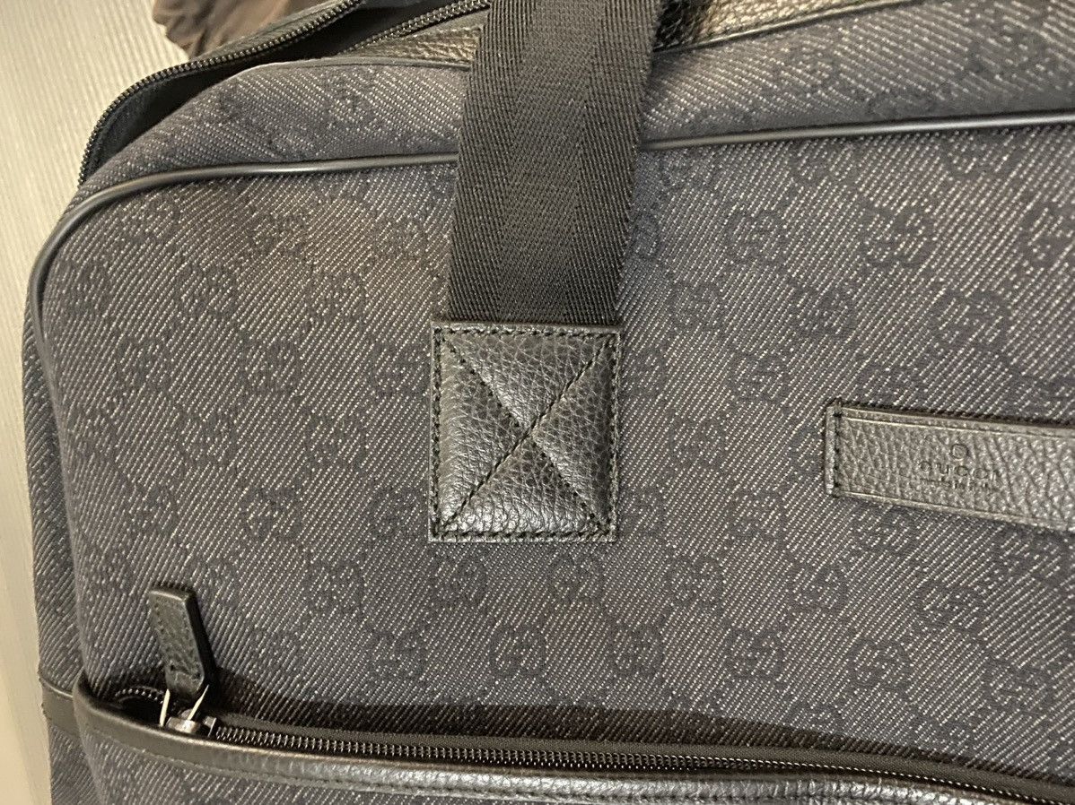 Gucci Gucci 🇮🇹 Nero GG kanvas/leather carry all bowler unisex NEW Size ONE SIZE - 8 Thumbnail