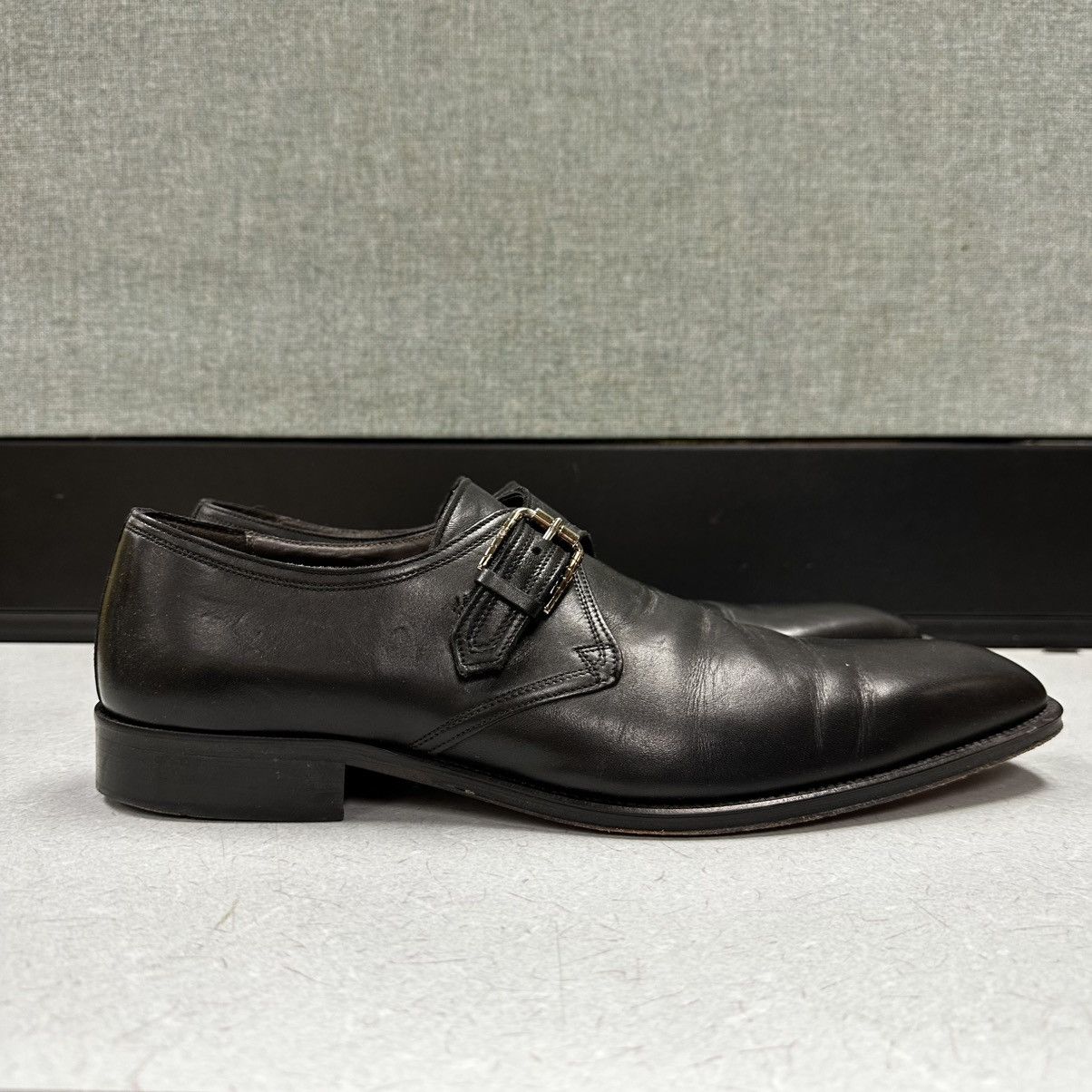 Testoni Testoni Basic Single Monk Strap Black Dress Shoes Size US 11.5 / EU 44-45 - 1 Thumbnail