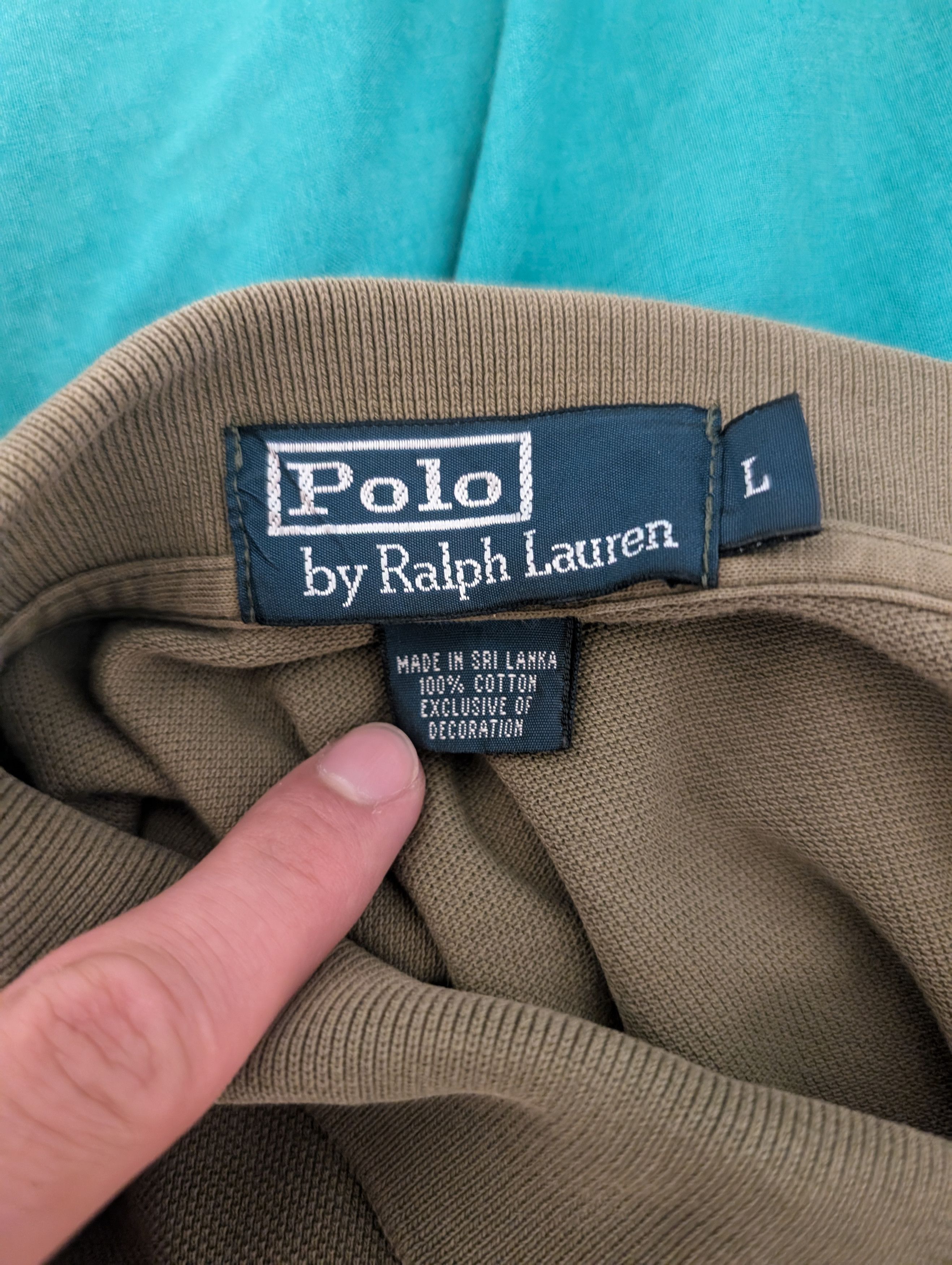 Polo Ralph Lauren Green Polo Size US L / EU 52-54 / 3 - 3 Thumbnail
