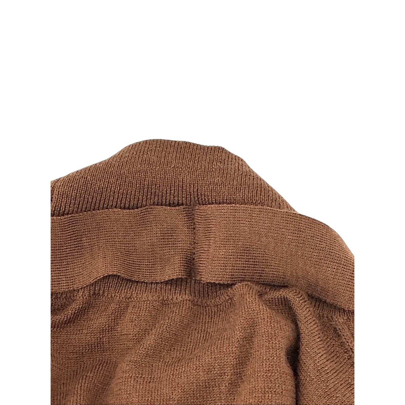 J.Crew J Crew Brown Sweater Womens Medium 100% Merino Wool Size L / US 10 / IT 46 - 5 Thumbnail