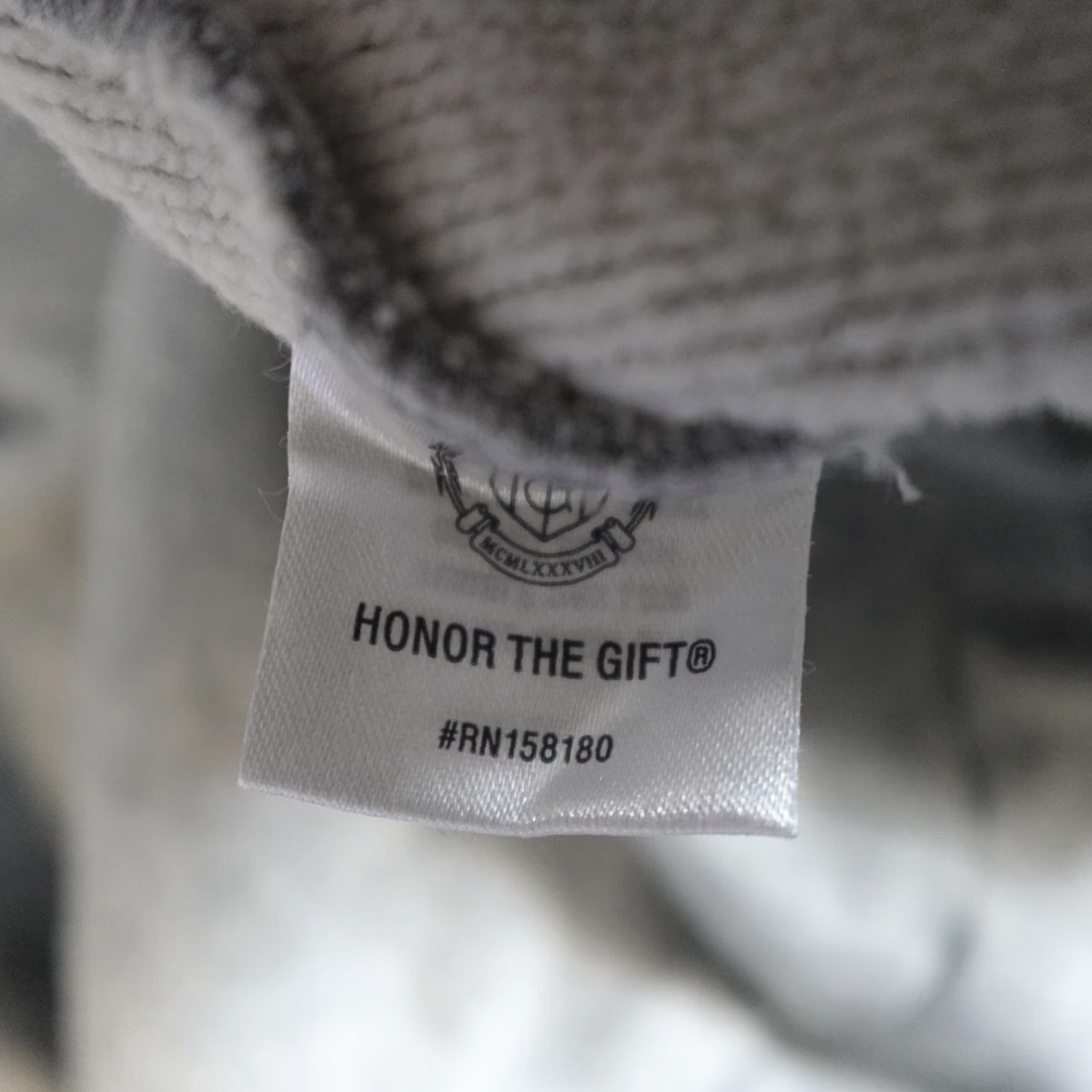 Honor the Gift Honor The Gift Mens Hoodie 2XL Gray Embroidered Ankh Size US XXL / EU 58 / 5 - 2 Thumbnail