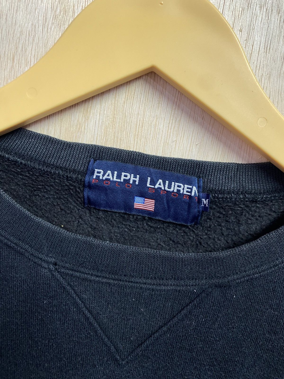 Polo Ralph Lauren vintage Polo Ralph Lauren black crewneck sweatshirt Size US XL / EU 56 / 4 - 3 Thumbnail