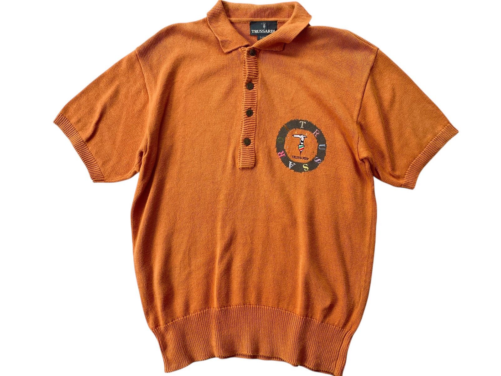 Trussardi × Vintage Vtg Trussardi Polos Knitwear Size US L / EU 52-54 / 3 - 3 Thumbnail