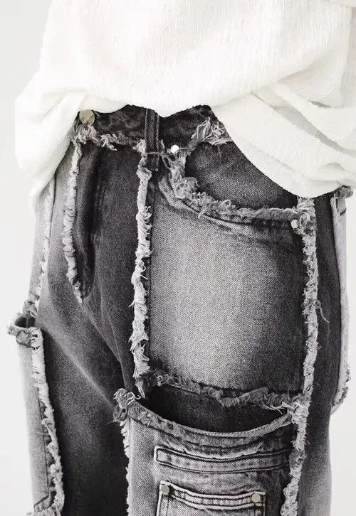 Japanese Brand × Vintage Fashion retro punk distressed denim jeans Size US 31 - 2 Thumbnail