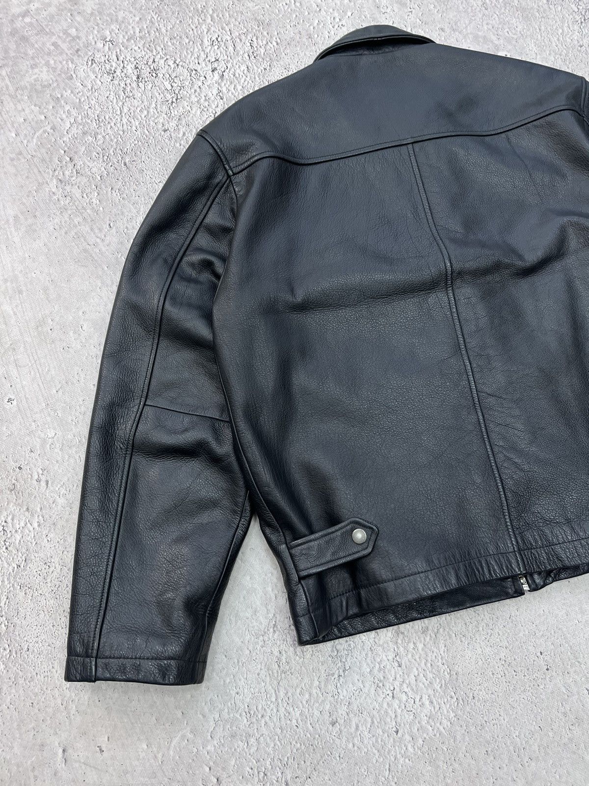 Vintage × West Coast Choppers SALE💣💣 Vintage Genuine Real Leather Jacket High Quality Rock Size US M / EU 48-50 / 2 - 11 Thumbnail