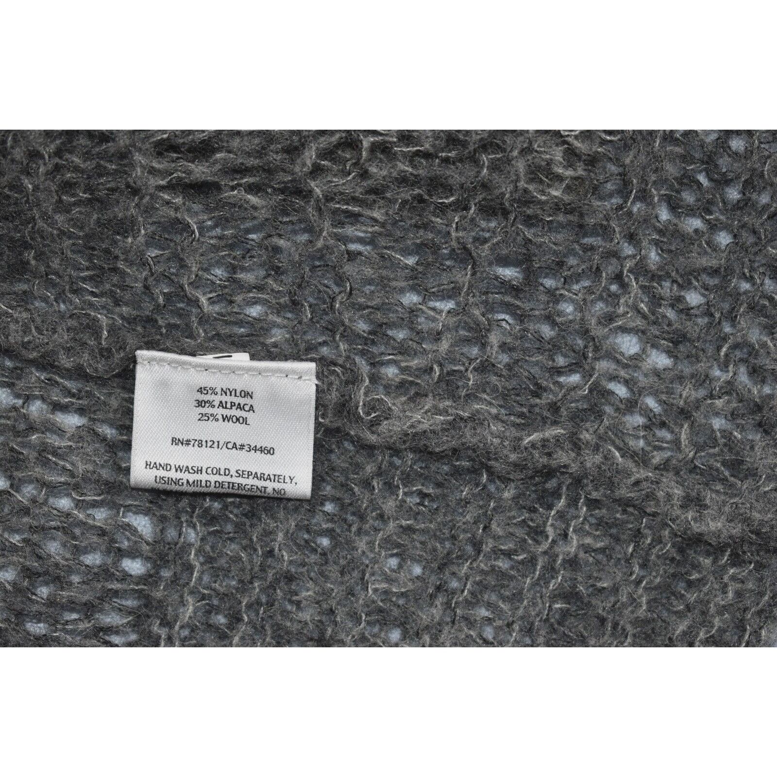 Eileen Fisher EILEEN FISHER Gray Alpaca Wool Open Knit Cardigan Sweater XS Size XS / US 0-2 / IT 36-38 - 5 Thumbnail