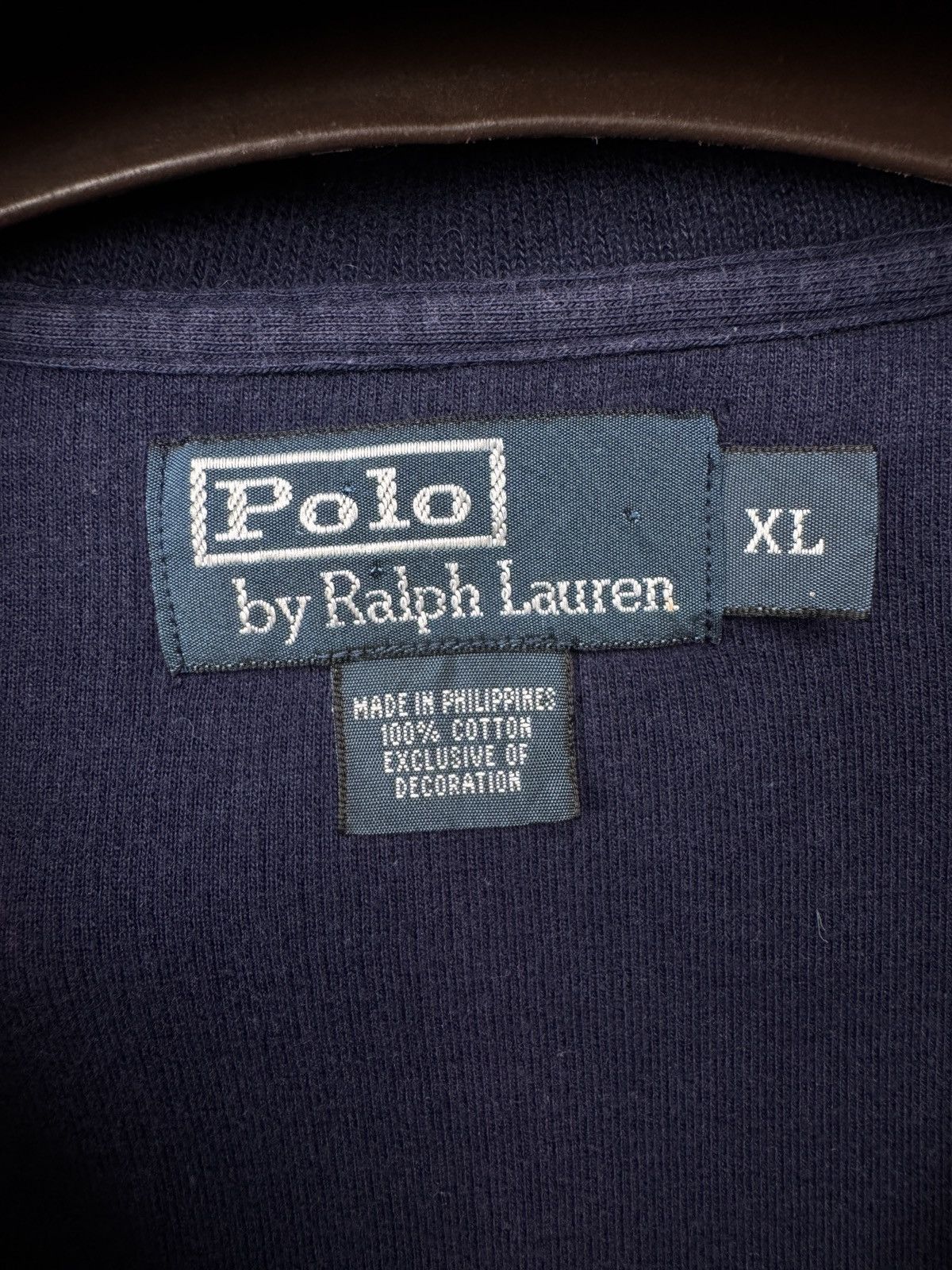 Polo Ralph Lauren Polo Ralph Lauren vintage 1/4 zip navy blue pullover sweater Size US XL / EU 56 / 4 - 7 Thumbnail
