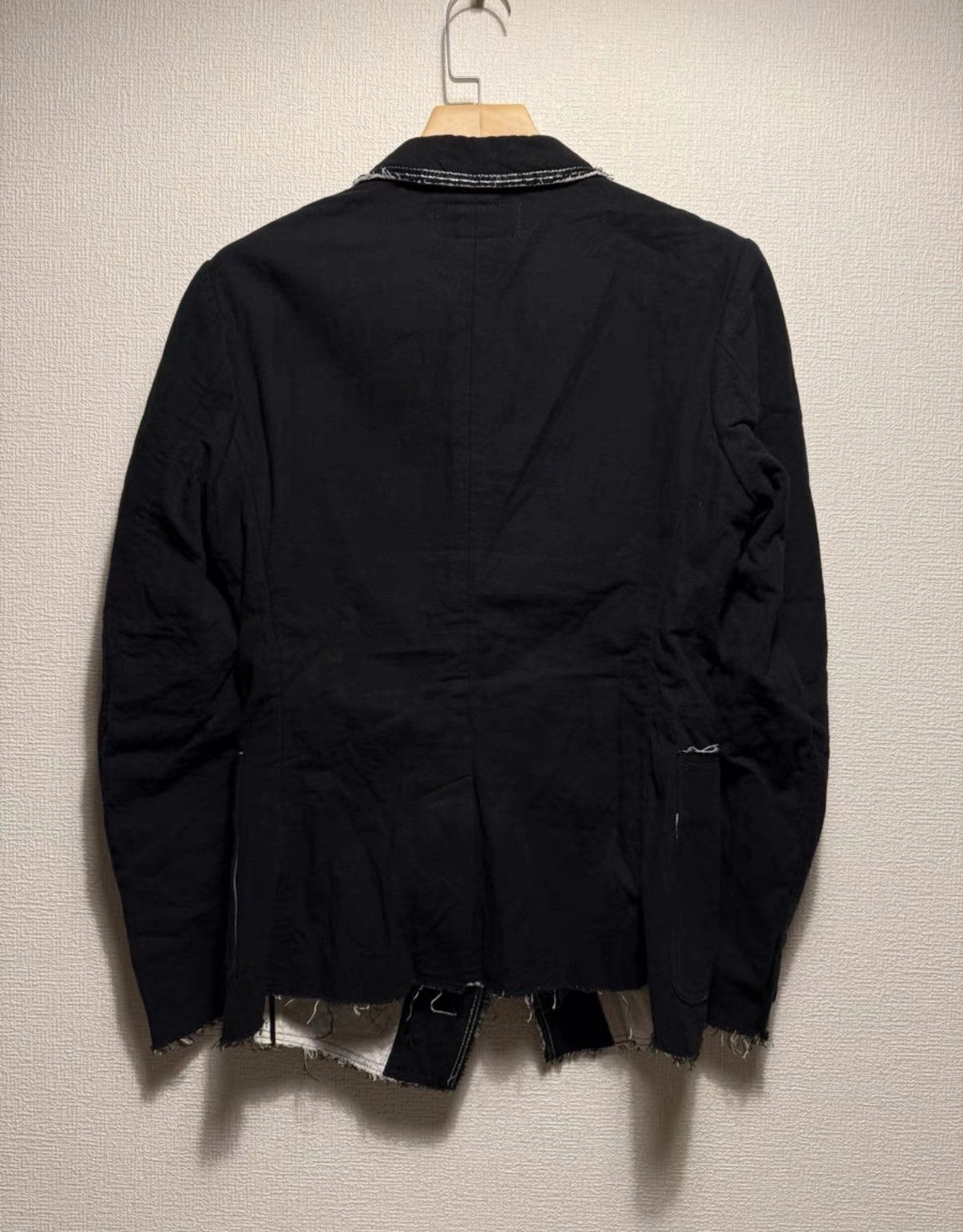 Share Spirit Homme Share Spirit HOMME Distressed Fringe Blazer Jacket K24 Size US S / EU 44-46 / 1 - 5 Thumbnail