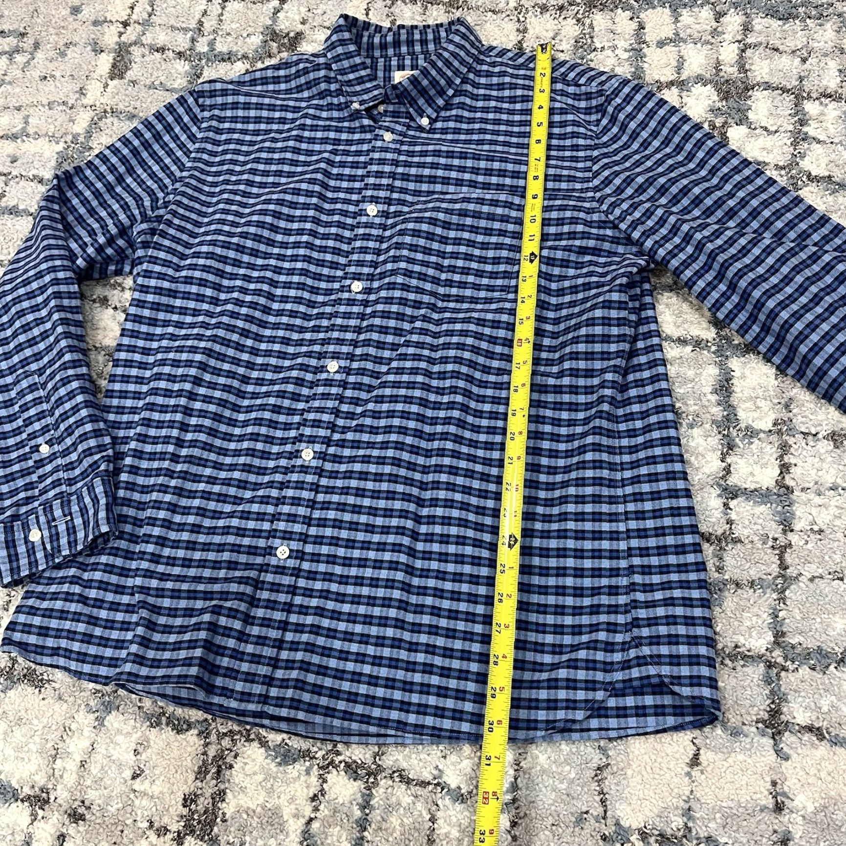 Brooks Brothers Brooks Brothers Red Fleece Button-Up Shirt Mens XXL Plaid Blue Shirt Size US XXL / EU 58 / 5 - 5 Thumbnail