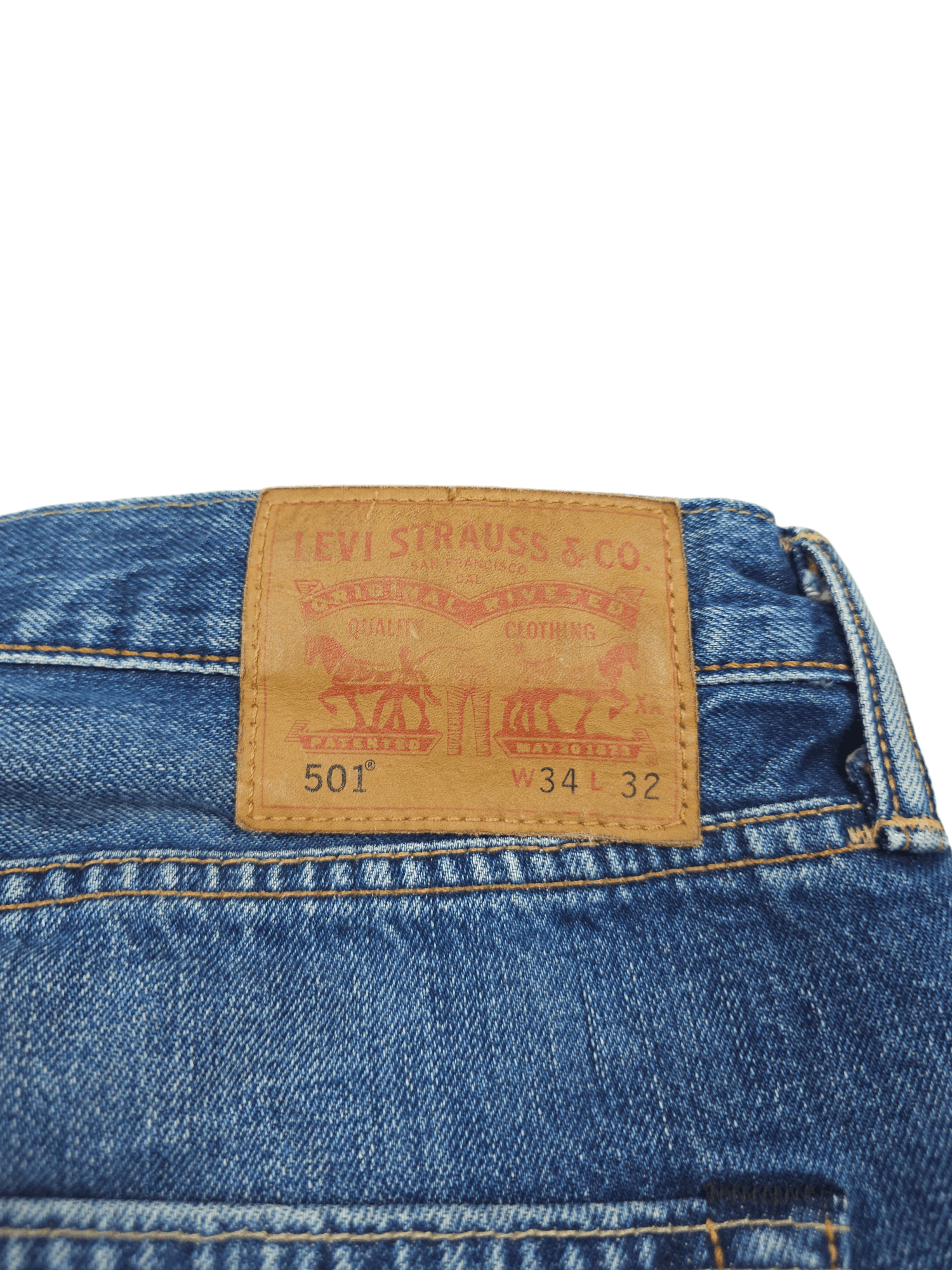 Levi's × Vintage 💎 Size 34/32 Vintage 90's Levi's 501 Straight Jeans Y2K 505 Size US 34 / EU 50 - 6 Thumbnail