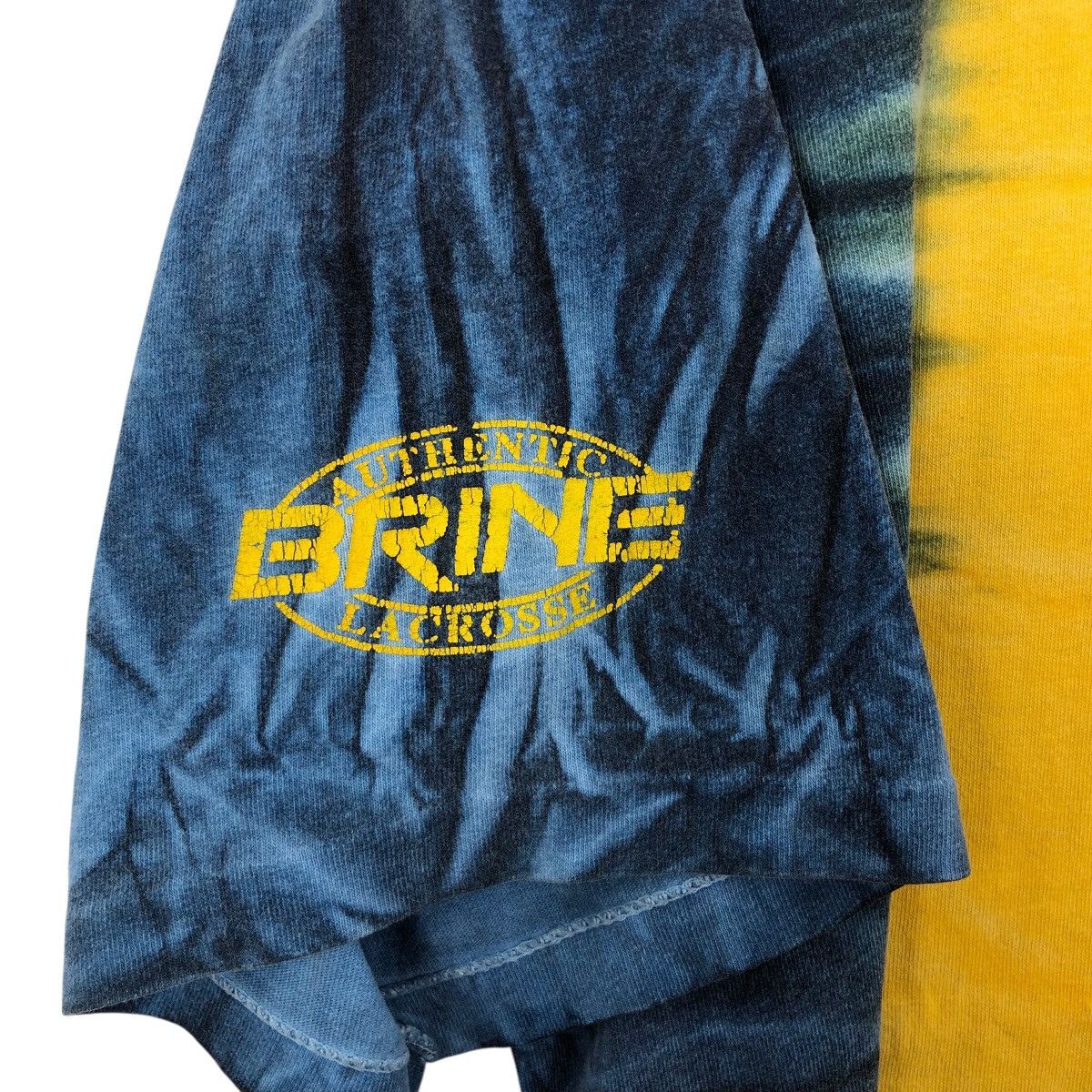 Vintage Vintage 90s Notre Dame LACROSSE Irish NCAA Tye Dye T Shirt Size US L / EU 52-54 / 3 - 6 Thumbnail
