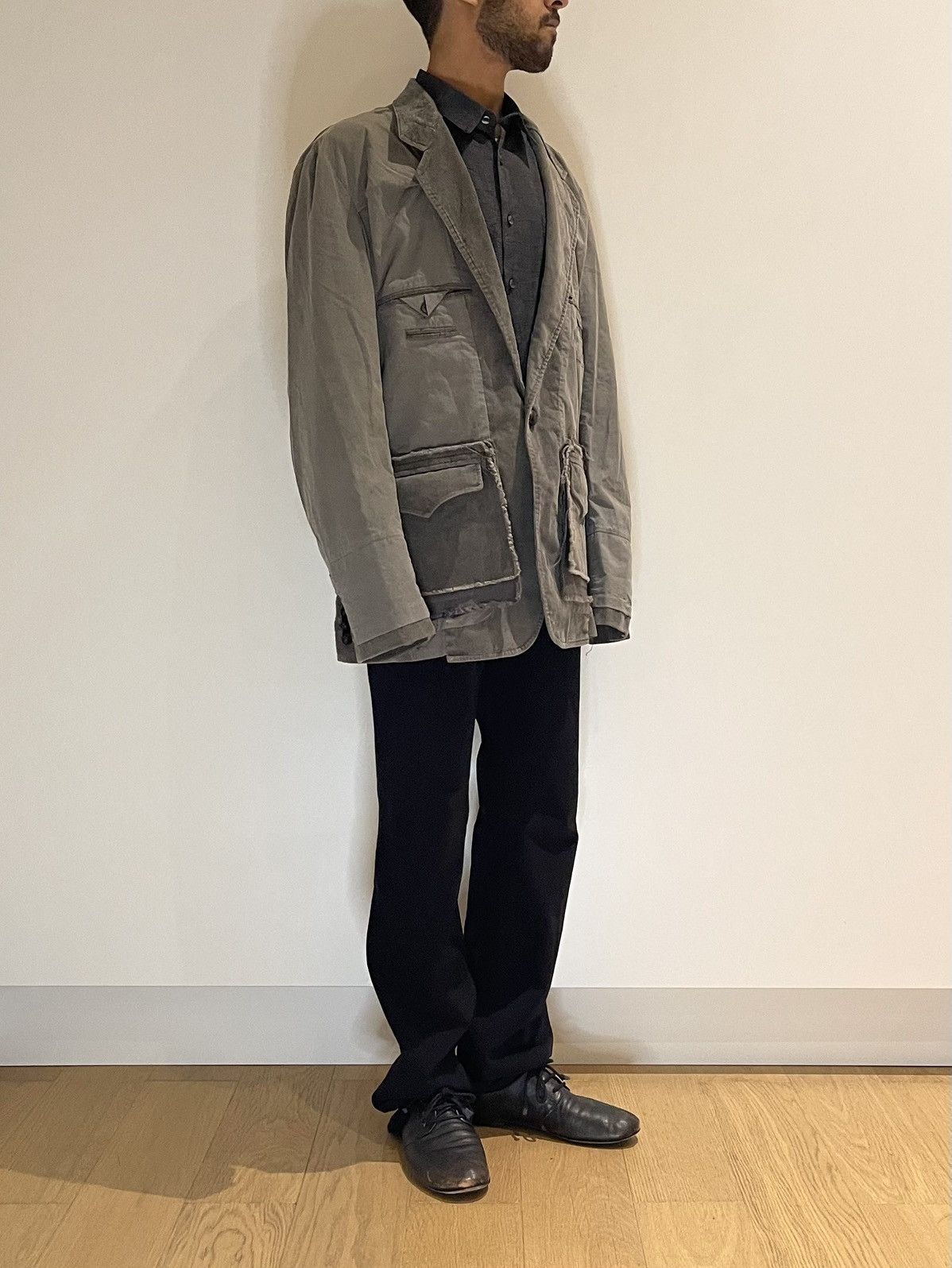 Maison MIHARA YASUHIRO Miharayasuhiro 00s Inside-Out Blazer With Corduroy Panels Size US M / EU 48-50 / 2 - 5 Thumbnail