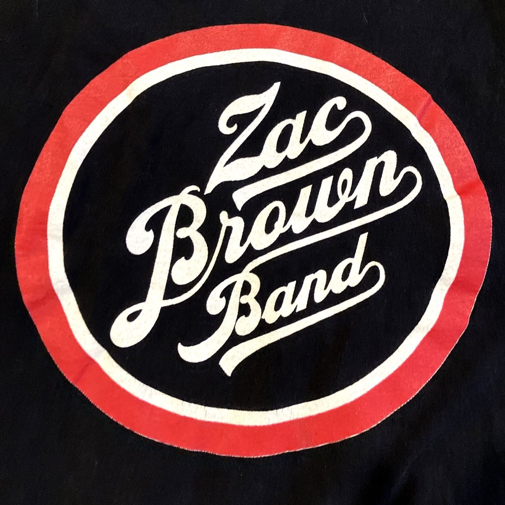 Fruit Of The Loom VINTAGE Zac Brown Band 2014 Great American Road Trip Concert T Shirt L Black Mens Regular T-Shirt Band Size US L / EU 52-54 / 3 - 2 Thumbnail