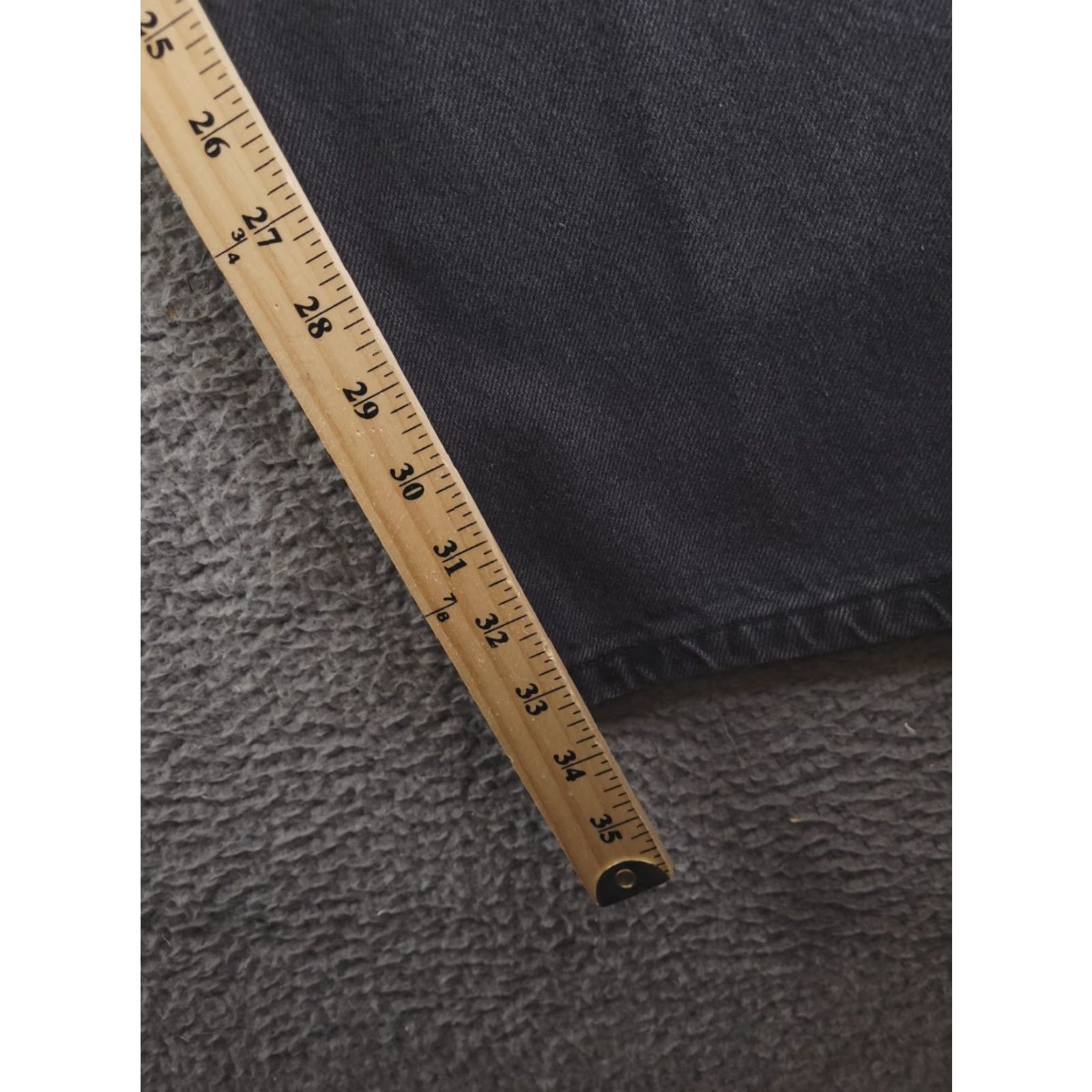 Wrangler VINTAGE Wrangler Jeans Mens 36x33 Black Distressed Faded Work Jeans Straight 36 Mens Black Distressed Work Jeans Size US 36 / EU 52 - 7 Thumbnail
