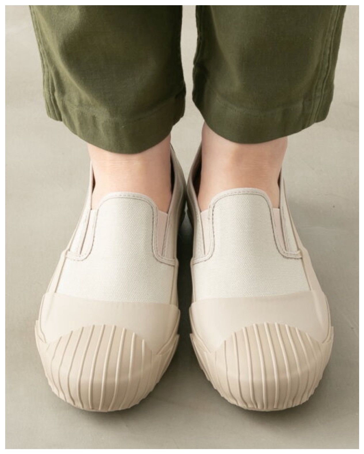 Vintage FW2017 SYSTEM LEATHER SLIP-ON SNEAKERS WITH RUBBER TOE CAP Size US 7.5 / EU 40-41 - 2 Thumbnail