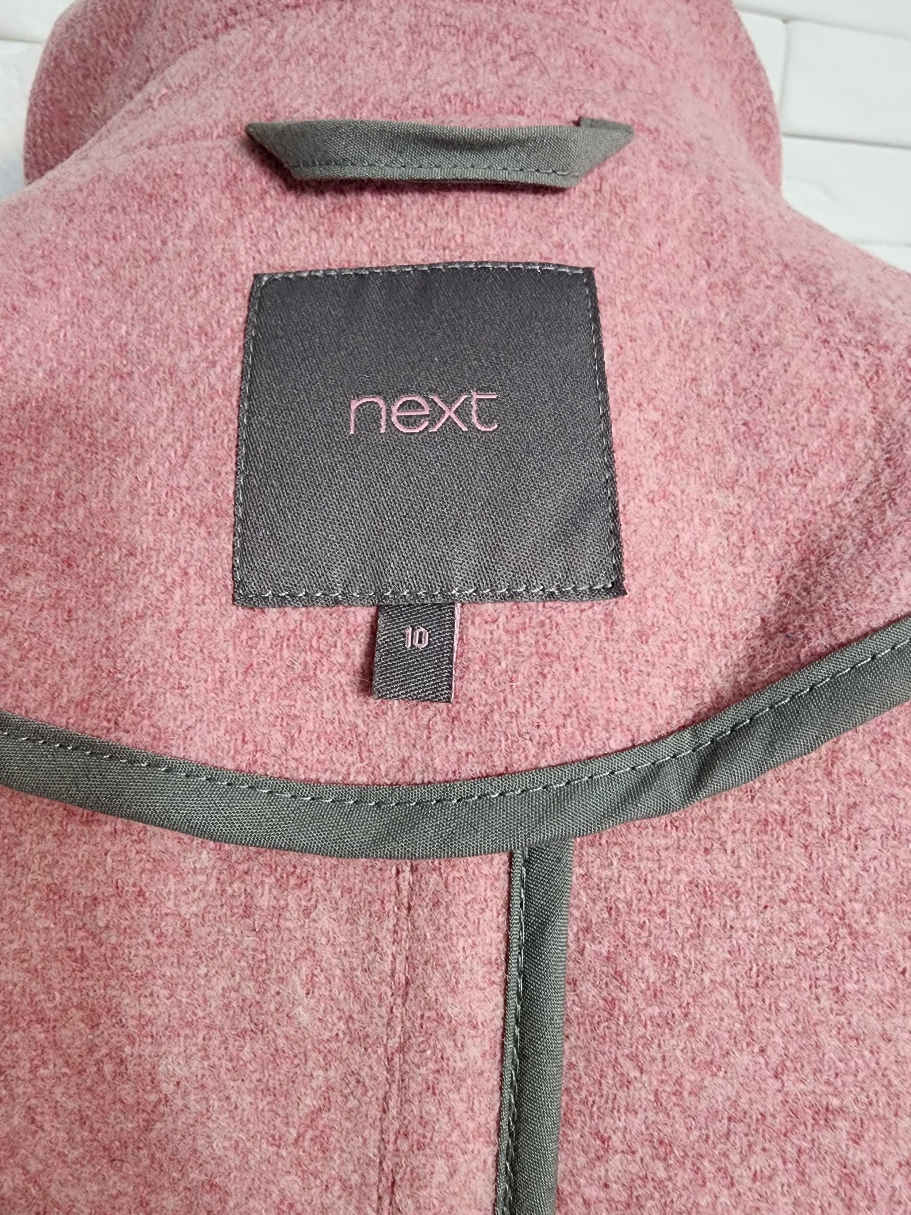 NEXT Pink Trench Coat: Women's Jackrt. Size M / US 6-8 / IT 42-44 - 8 Thumbnail