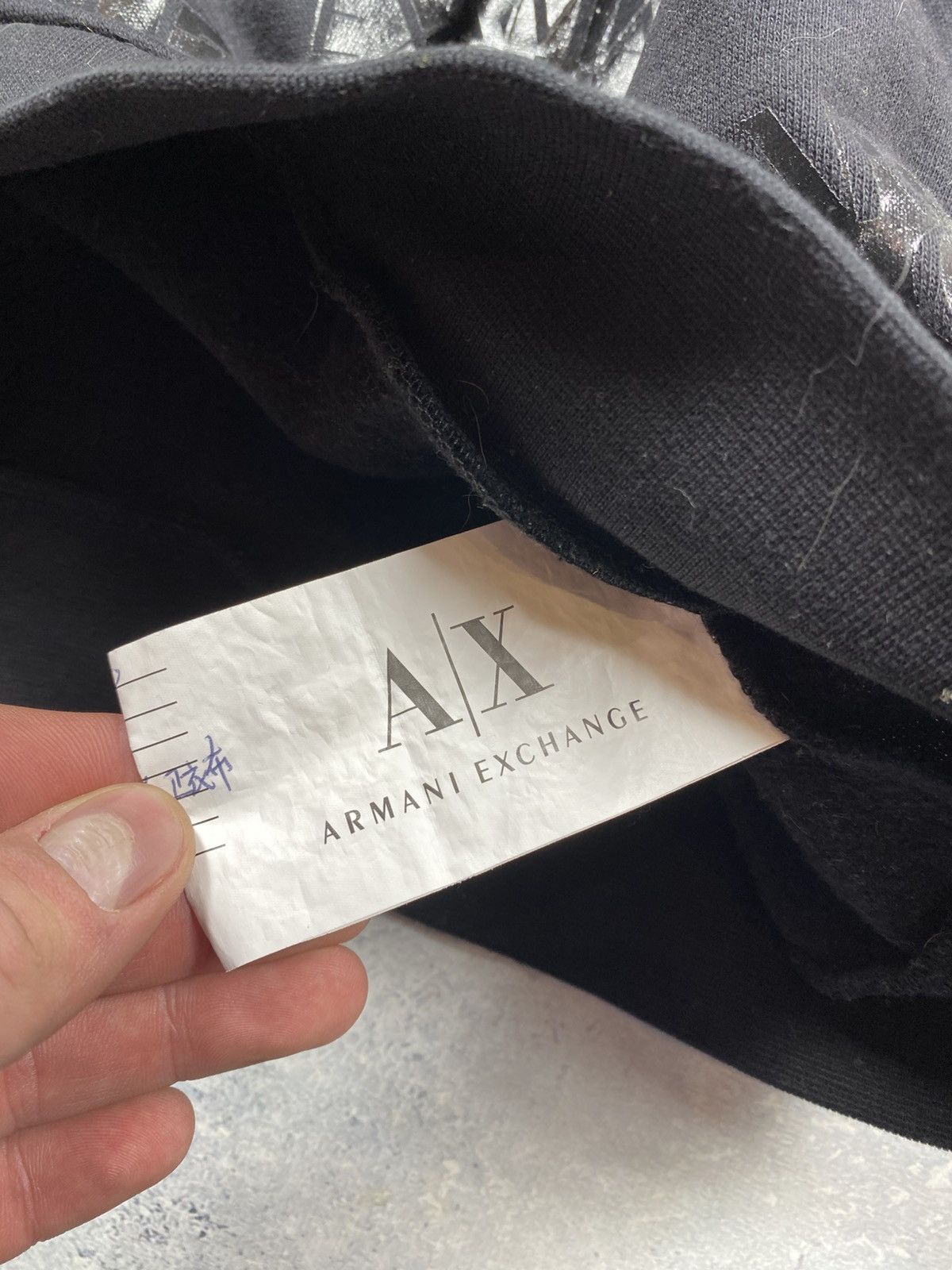 Armani Exchange Black hoodie - Armani Exchange model with embossed logo Size US M / EU 48-50 / 2 - 4 Thumbnail