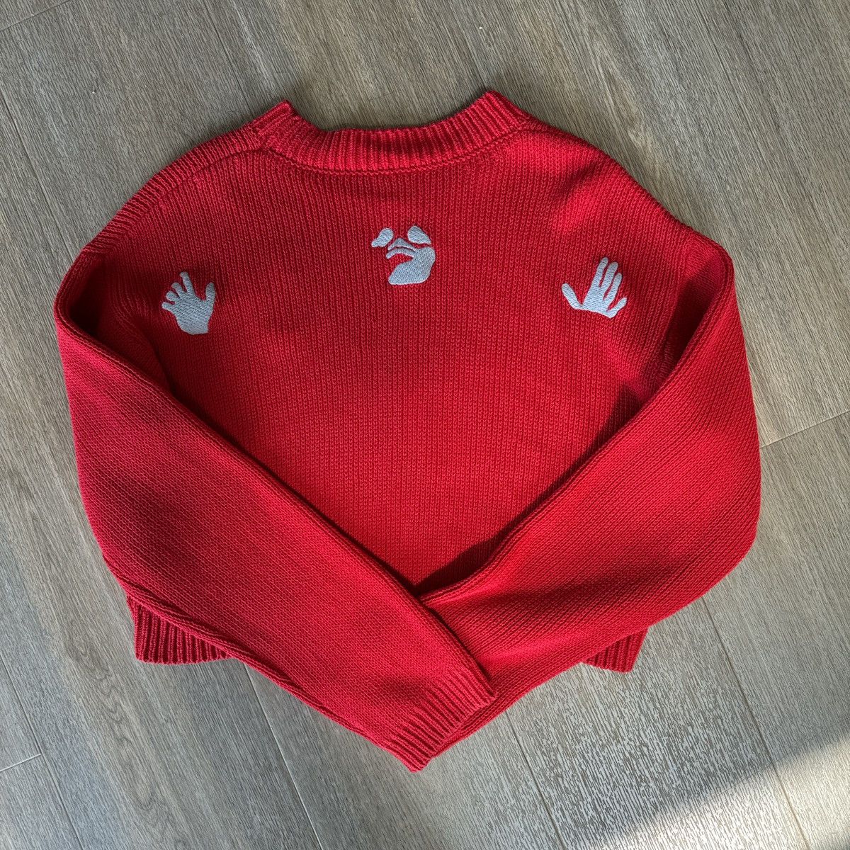 Off-White × Virgil Abloh Off-White x Virgil Abloh Hands Off Knit Sweater Size XS / US 0-2 / IT 36-38 - 3 Thumbnail