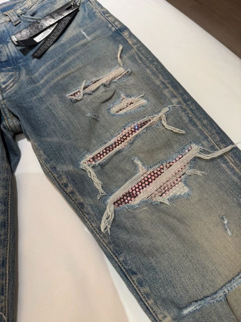 Amiri Amiri Pink diamond jeans 2502-Nextarrow Size US 31 - 7 Thumbnail