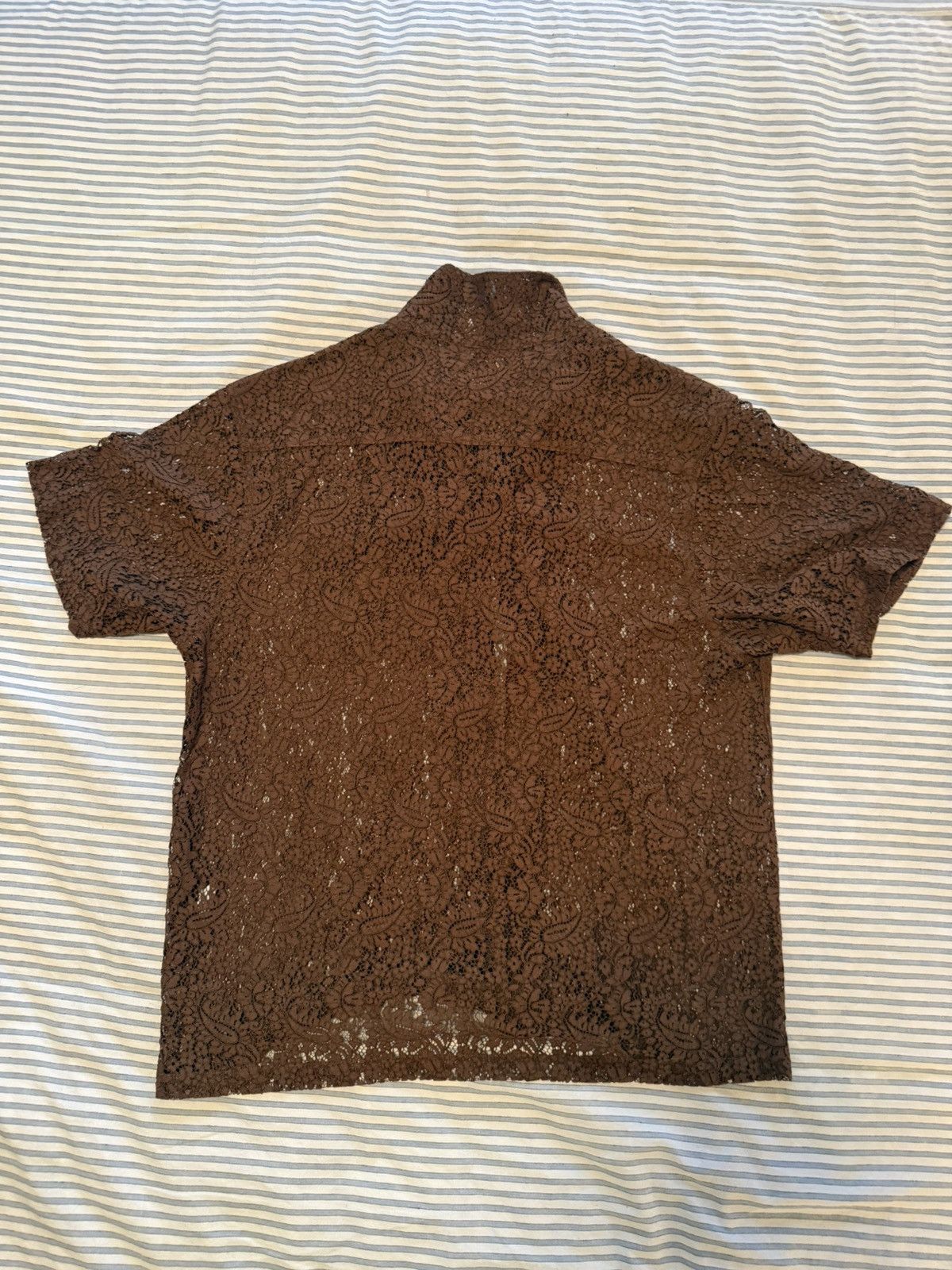Golf Wang Golf Wang Brown Lace Paisley Button-Up Size US L / EU 52-54 / 3 - 2 Thumbnail