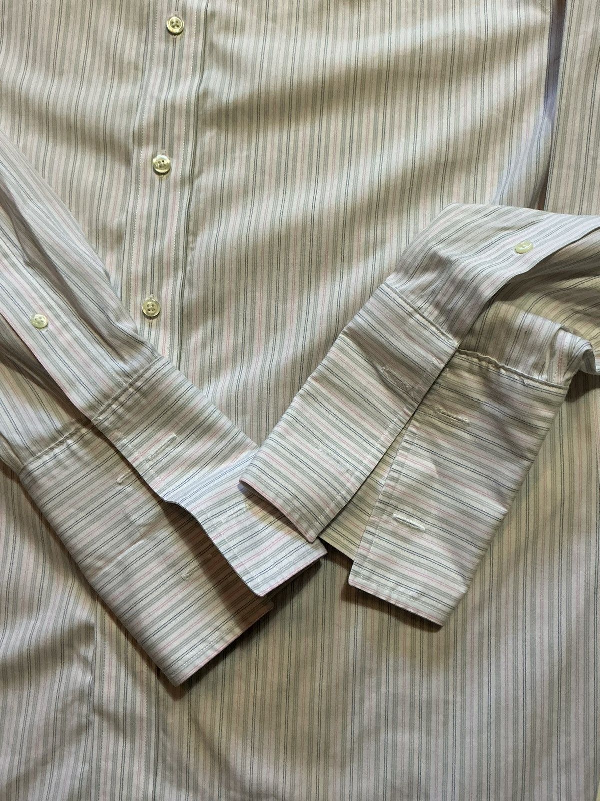 Brooks Brothers Brooks Brothers Slim Fit Striped L/S Button Dress Shirt Size US S / EU 44-46 / 1 - 6 Thumbnail