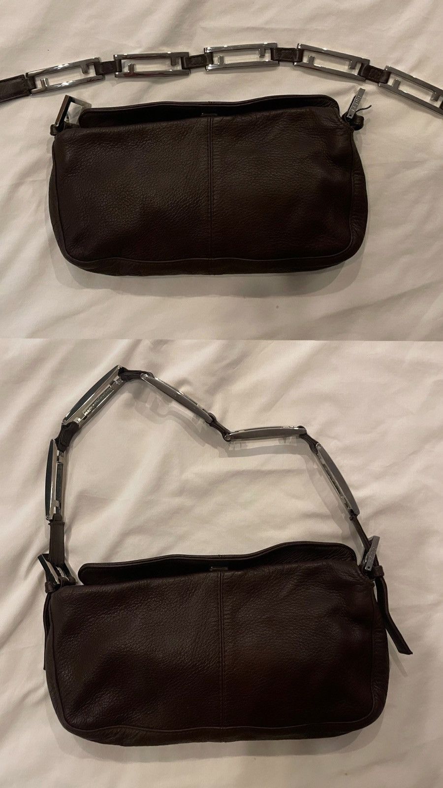Fendi × Vintage Fendi Leather chain pochette Size ONE SIZE - 2 Thumbnail