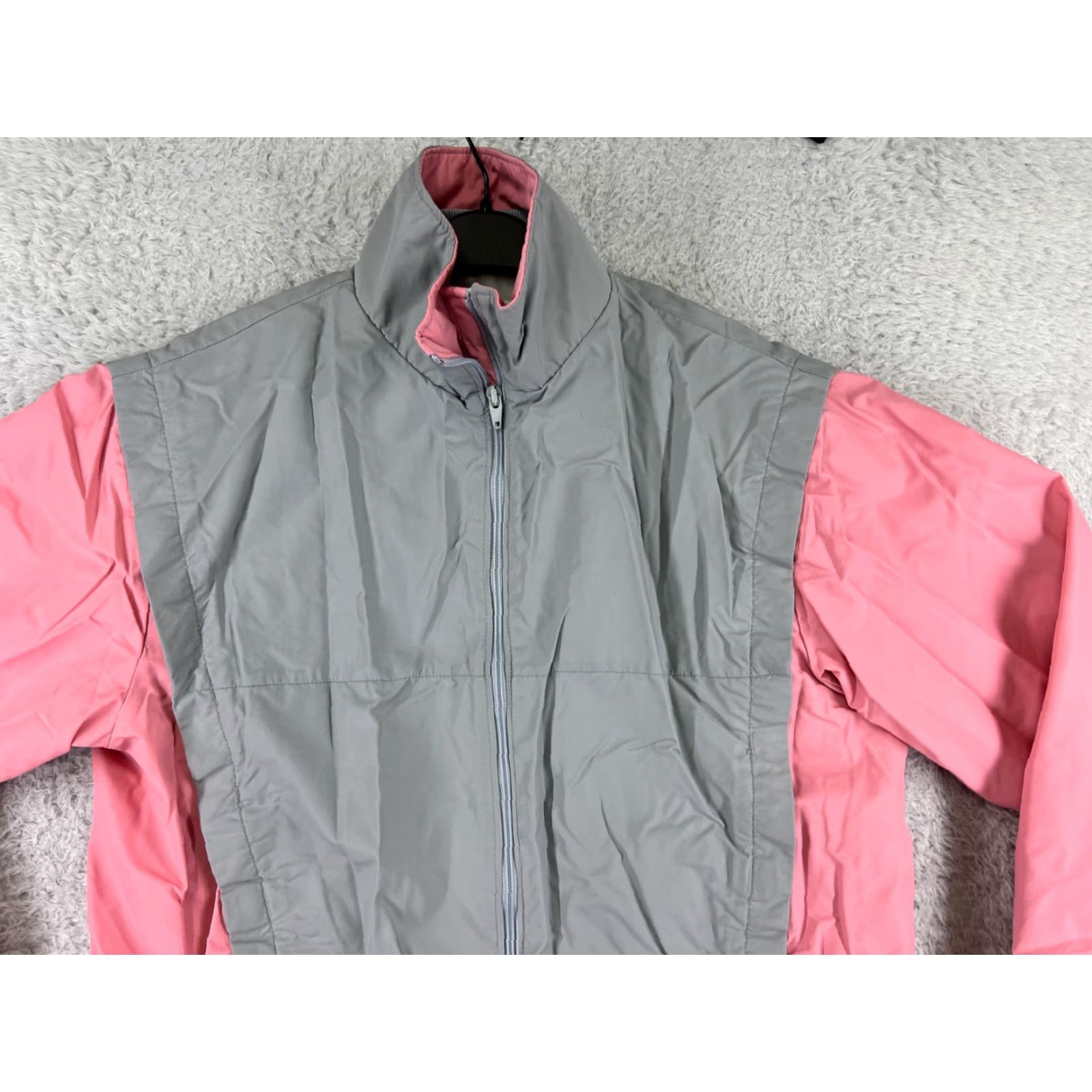 Pinko VINTAGE Forrester's Jacket Womens M Gray Full Zip Mock Knit GoreTex Winter USA Size M / US 6-8 / IT 42-44 - 5 Thumbnail
