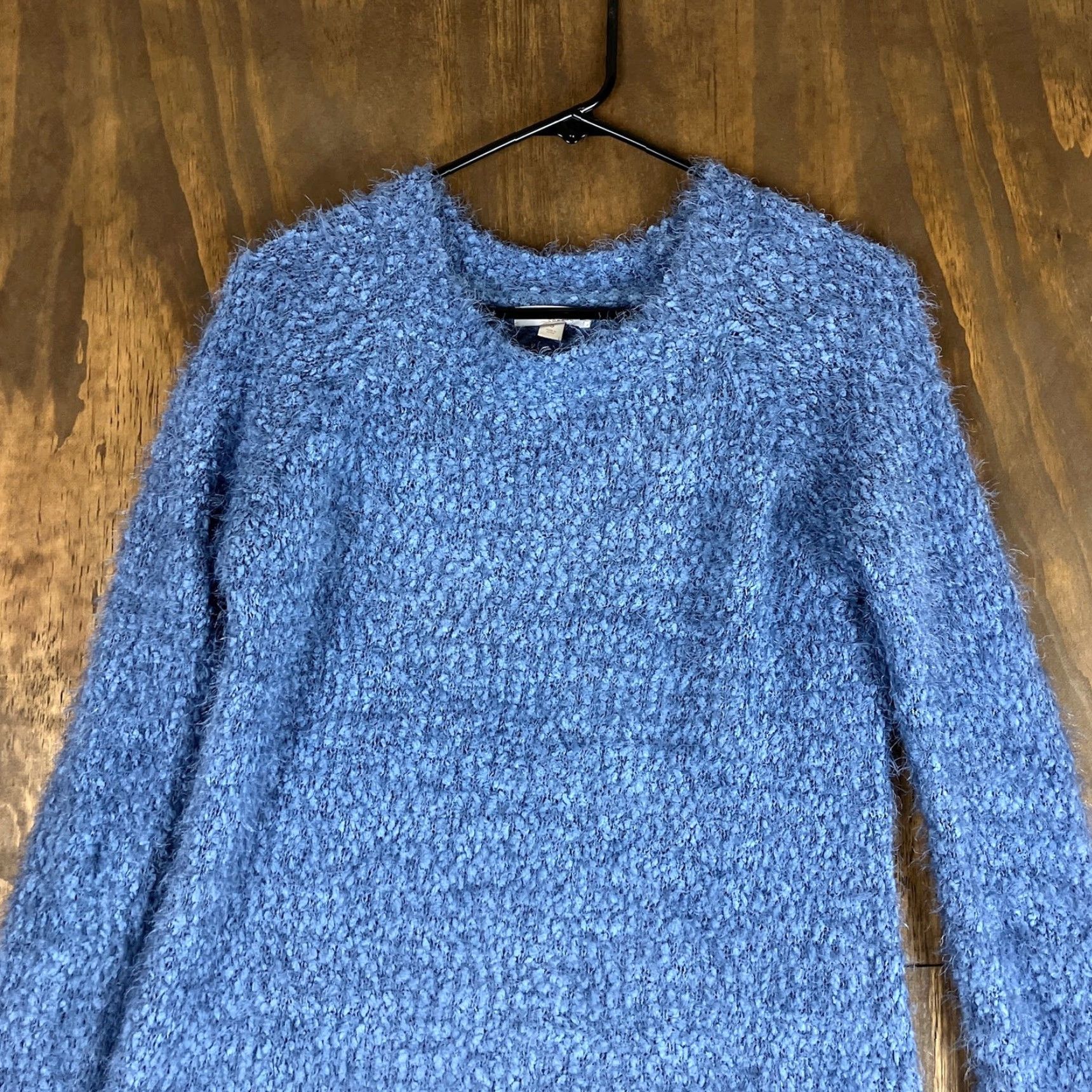 Vintage LC Lauren Conrad Sweater Womens Crew Neck Long Sleeve Blue Small Soft Knit Pullover Casual Holiday, Workwear, Travel Womens Size S Size S / US 4 / IT 40 - 2 Thumbnail
