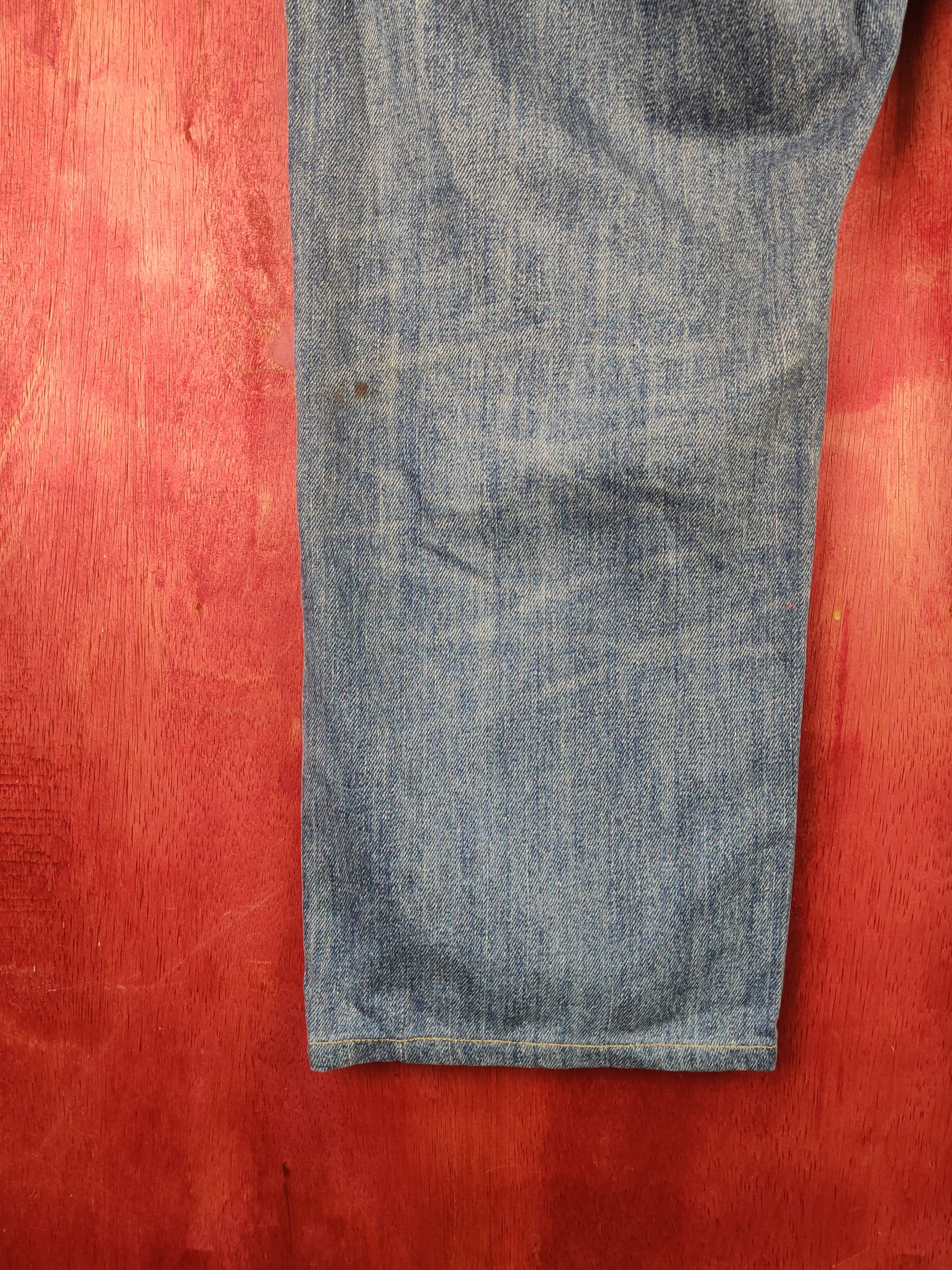 Japanese Brand Uniqlo Blue Distressed Ripped Jeans #S2144 Size US 38 / EU 54 - 9 Thumbnail