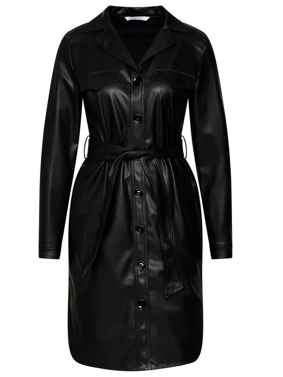 Max Mara Iblues max mara Istrice dress made of black faux leather 42 Size M / US 6-8 / IT 42-44 - 3 Thumbnail