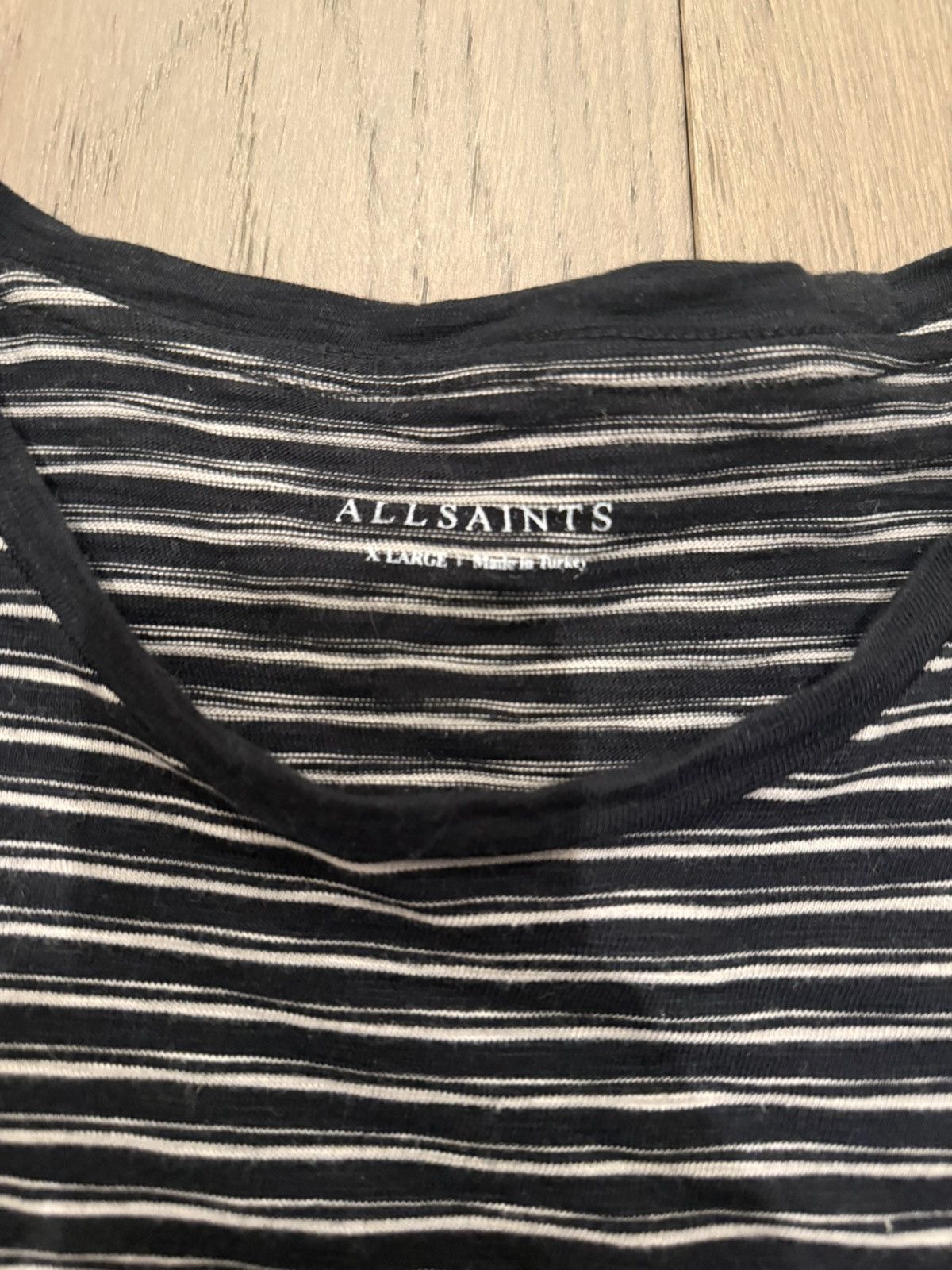 Allsaints All Saints T-Shirt Striped Size XL Size US XL / EU 56 / 4 - 3 Thumbnail