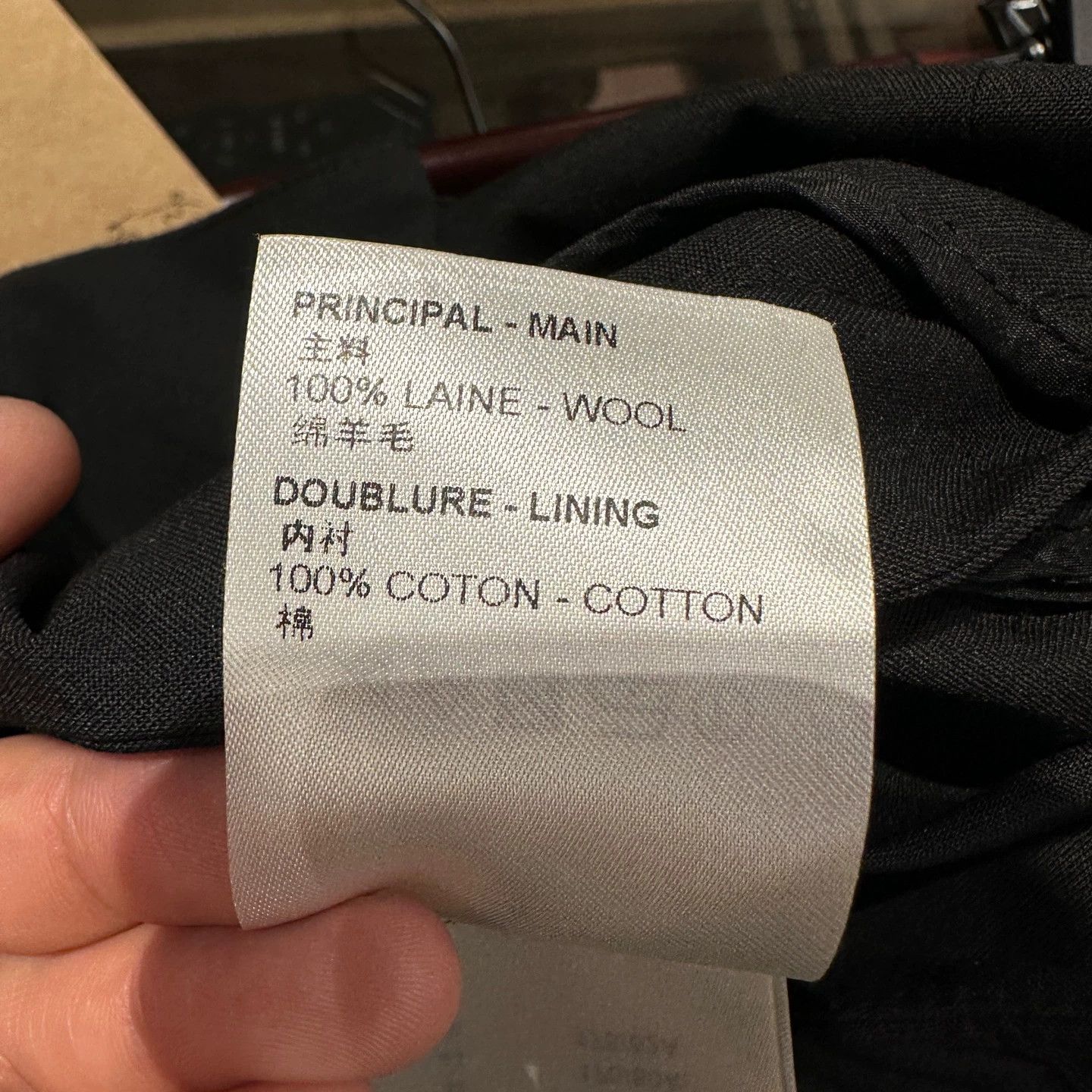 Louis Vuitton Louis Vuitton Monogram leather tag wool pants 36 Size 26" / US 2 / IT 38 - 8 Thumbnail