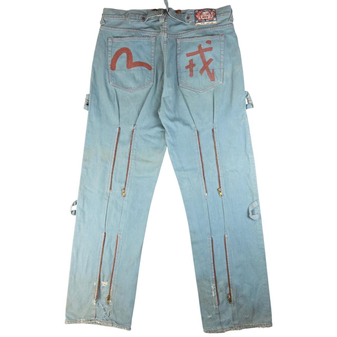 Evisu Evisu Gull Symbol Denim Zip Detail Jeans Size W38 Size US 38 / EU 54 - 1 Thumbnail