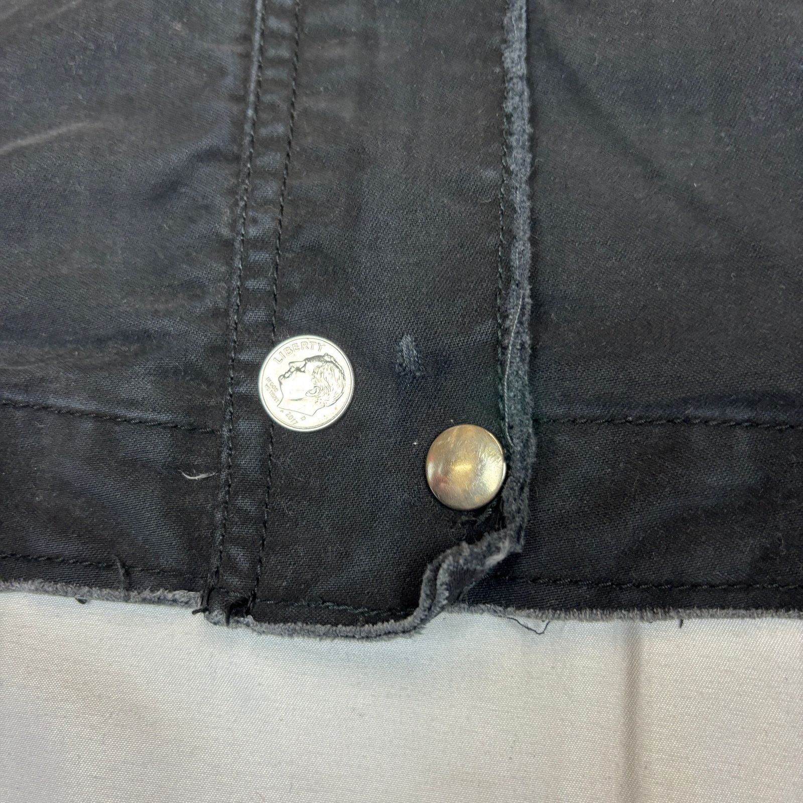 Japanese Brand Art Village Co High Collar Denim Jacket Large Rare Japanese Size L / US 10 / IT 46 - 8 Thumbnail