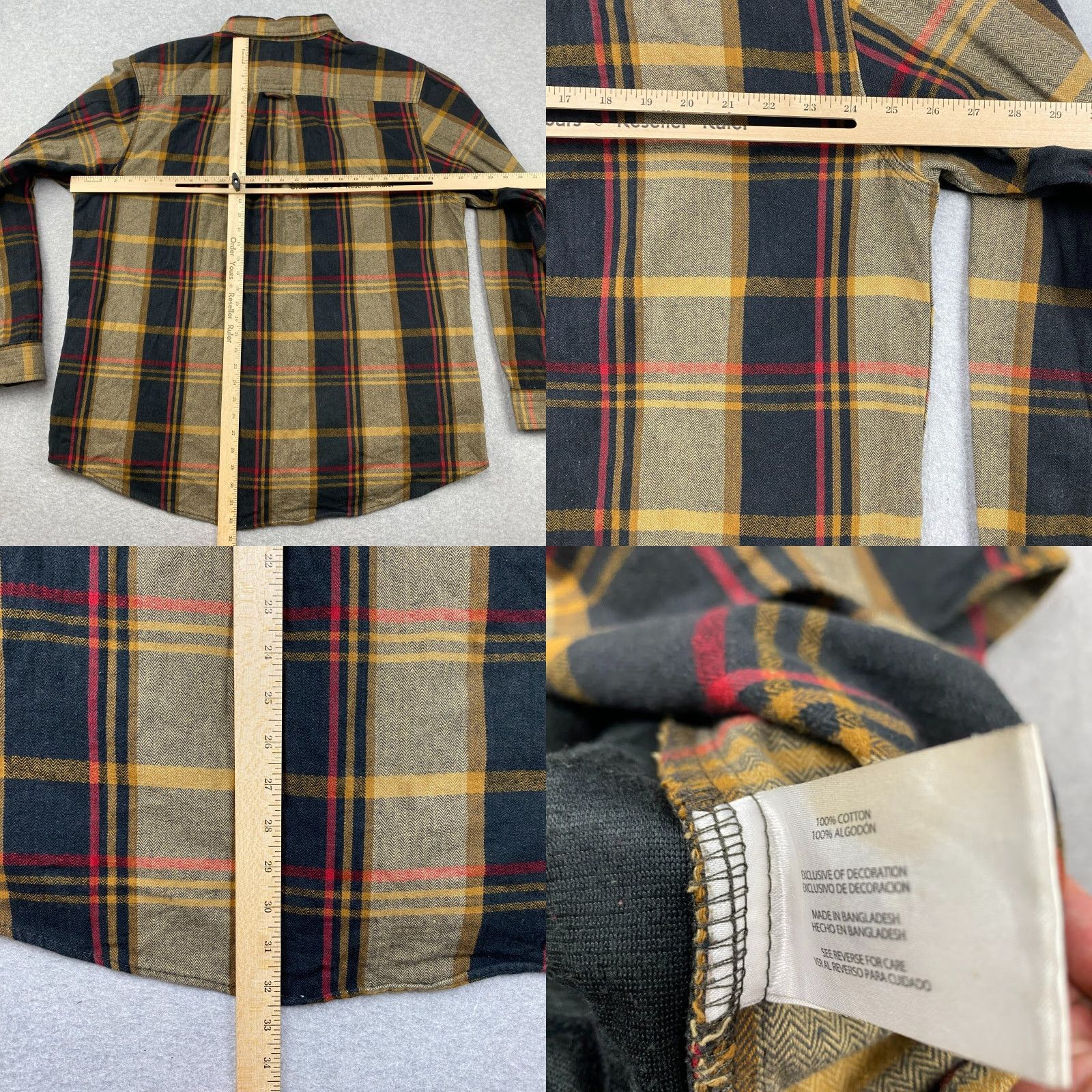 Orvis Orvis Big Bear Flannel Shirt Mens 2XL Plaid Heavyweight Long Sleeve Pockets Multicolor Button-Up Casual Outdoor Regular Fit Logo Climate: All Seasons Size US XXL / EU 58 / 5 - 8 Thumbnail