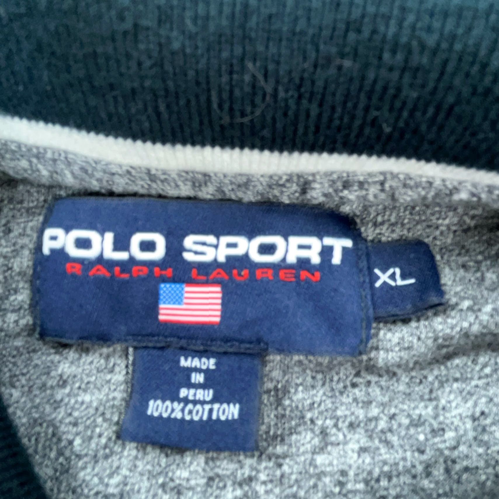 Vintage VINTAGE Ralph Lauren Polo Shirt Men XL Casual Short Sleeve Gray Cotton 90s Polo Sport RL Semifitted Size US XL / EU 56 / 4 - 5 Thumbnail