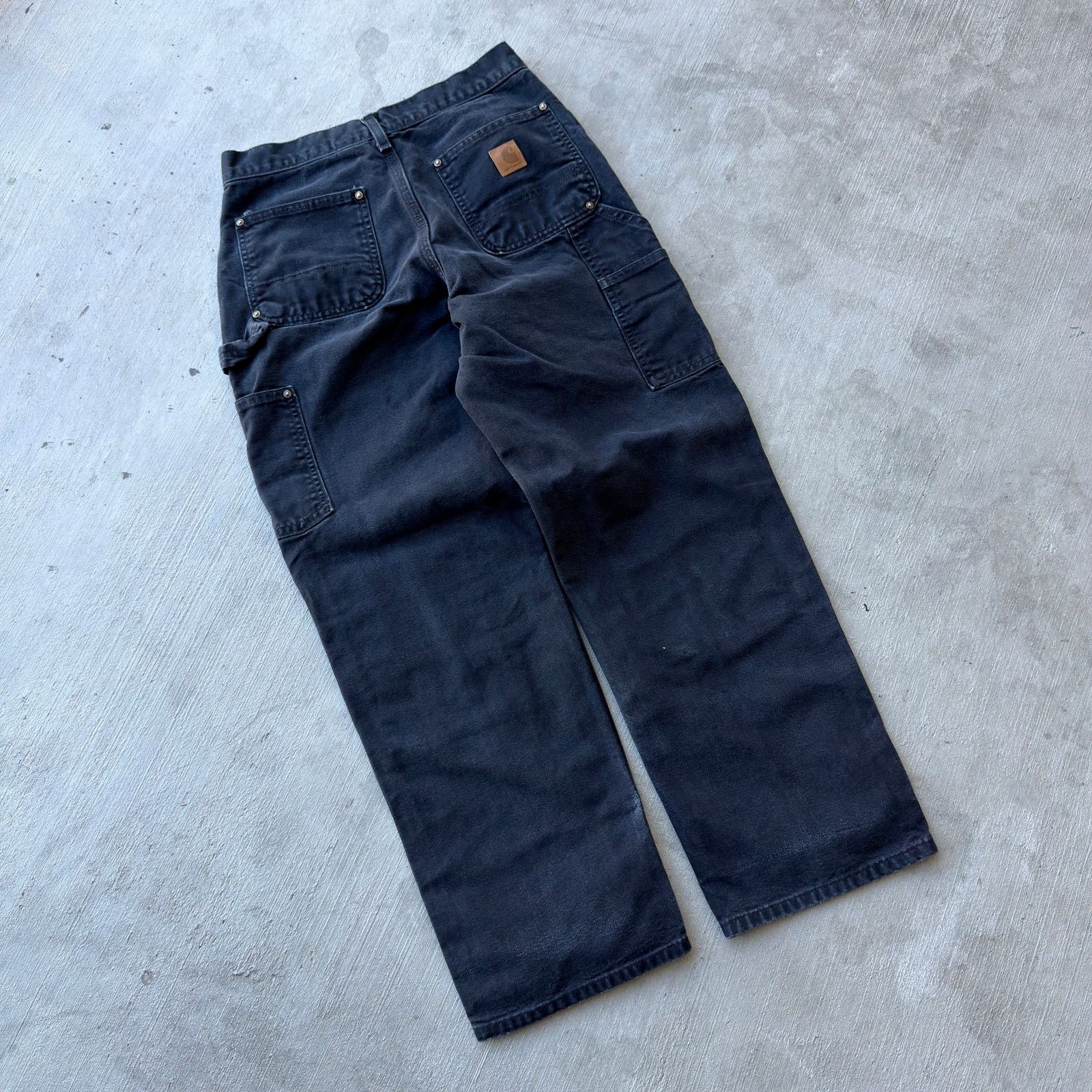 Carhartt × Vintage Carhartt black double knee work wear carpenter pants Size US 28 / EU 44 - 5 Thumbnail