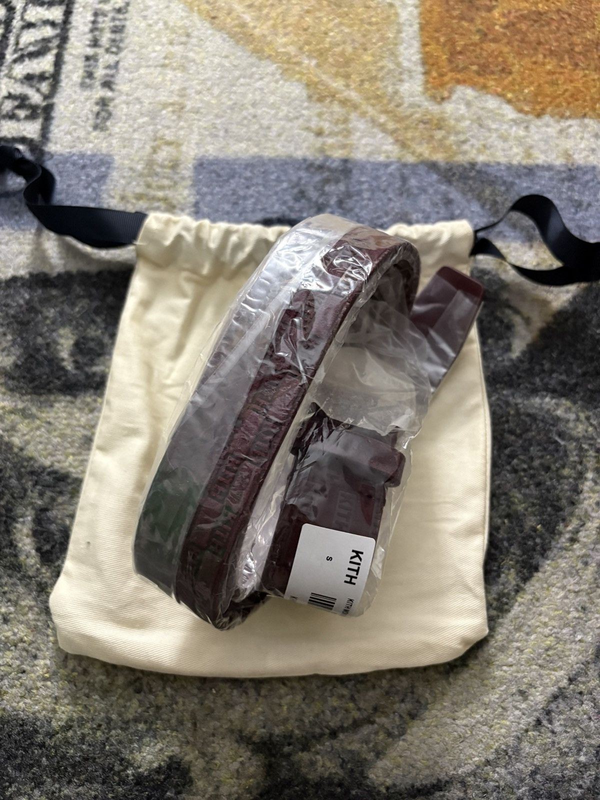 Kith Kith Monogram Suede Leather Belt Magma (SMALL) Size 30 - 2 Thumbnail