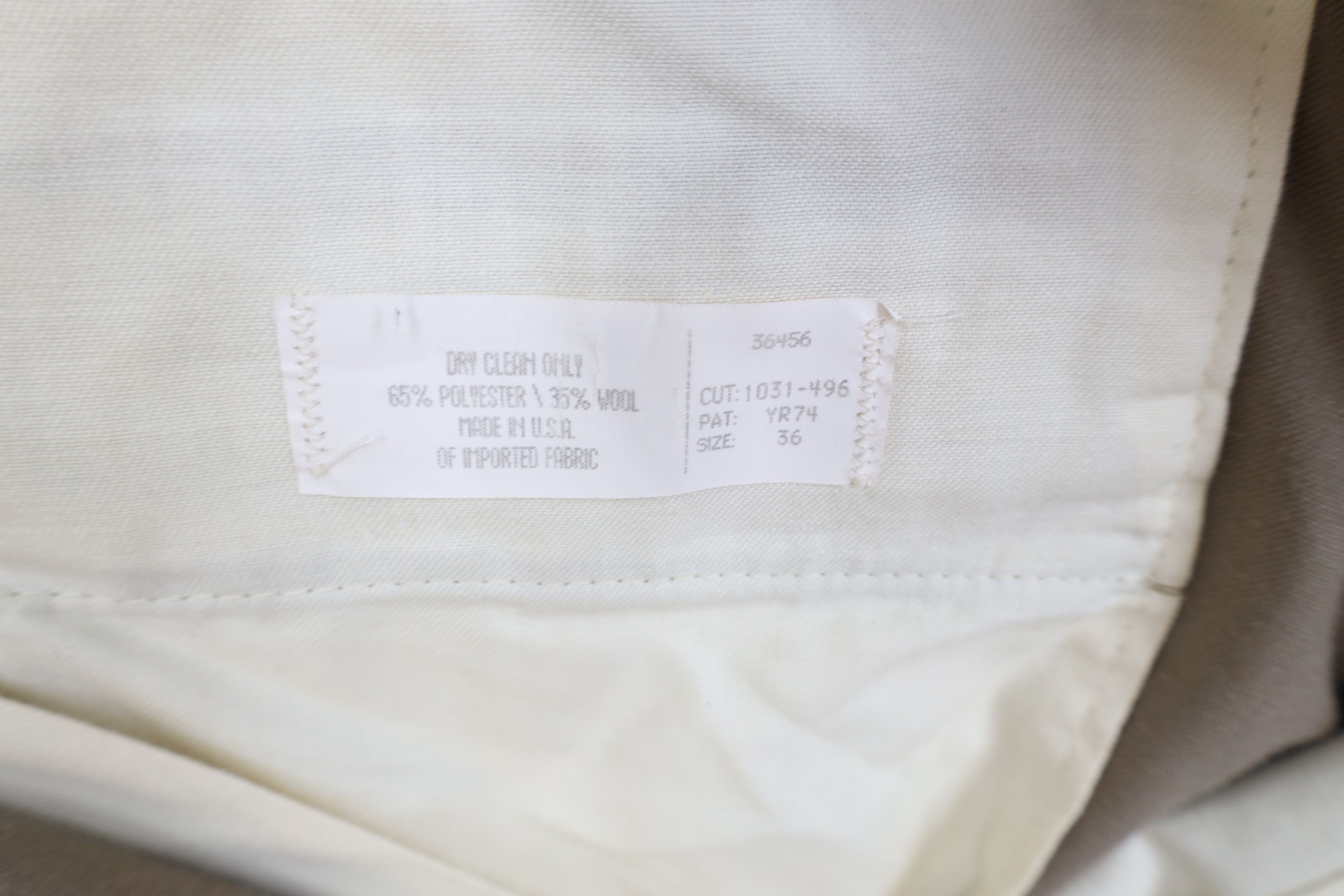 Vintage Vintage 70s Streetwear Wool Blend Wide Leg Chino Pants USA Size US 36 / EU 52 - 8 Thumbnail