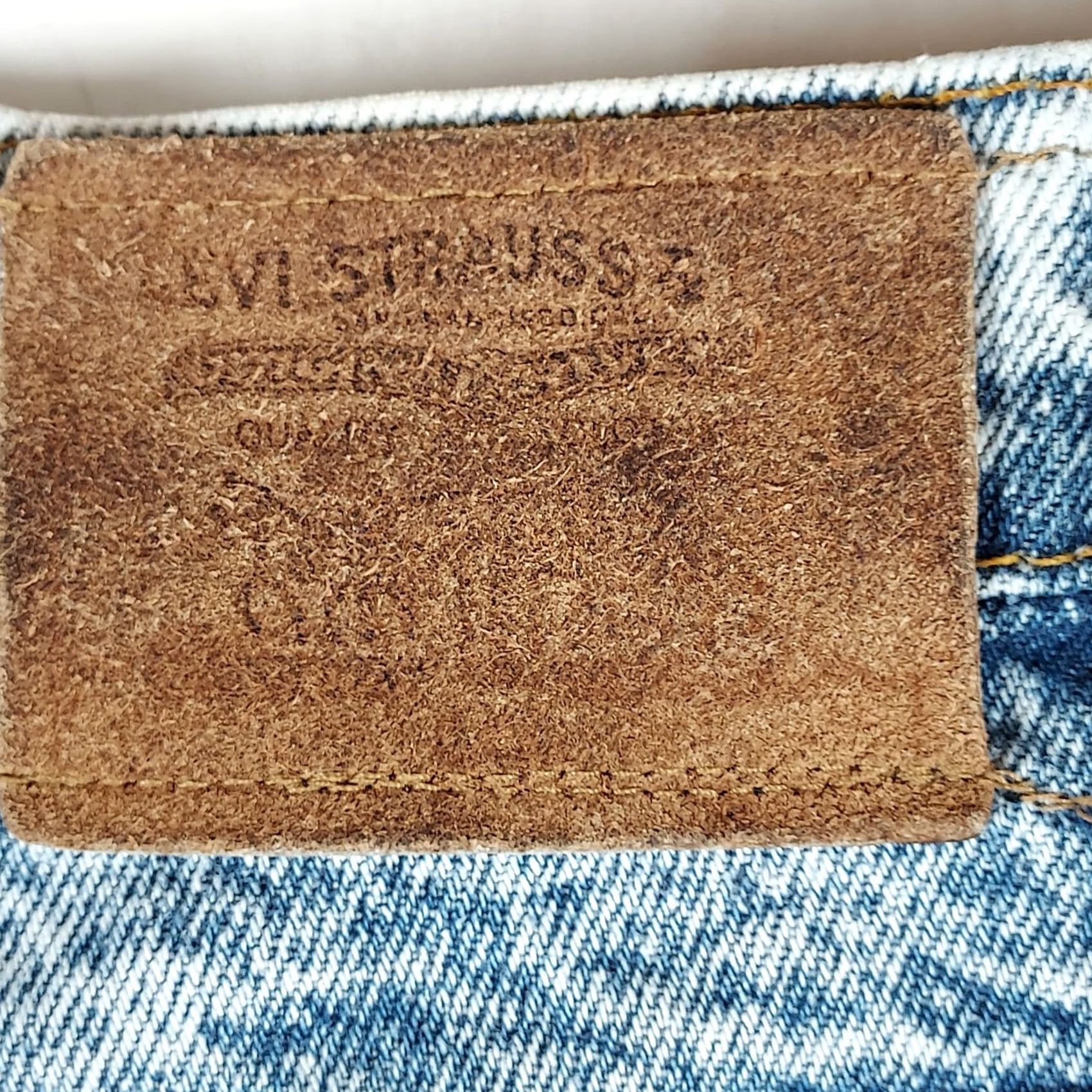 Levi's VINTAGE Levi’s 540 Jeans W38 L34 Men’s Denim 100% Cotton USA Made Acid Wash Blue Straight 5-Pocket Mens Size US 38 / EU 54 - 3 Thumbnail
