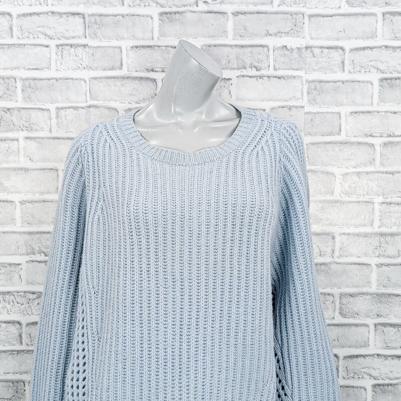 Rag & Bone Rag & Bone 100% Cashmere oversize sweater open knit blue Size S / US 4 / IT 40 - 8 Thumbnail