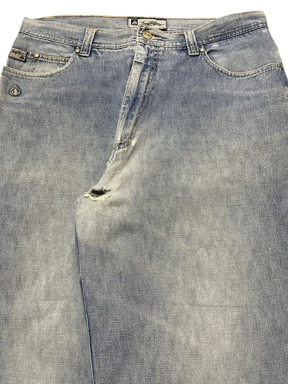 JNCO Vintage 90s Johnny Blaze Faded Wash Hiphop Baggy Jeans Size US 35 - 4 Thumbnail