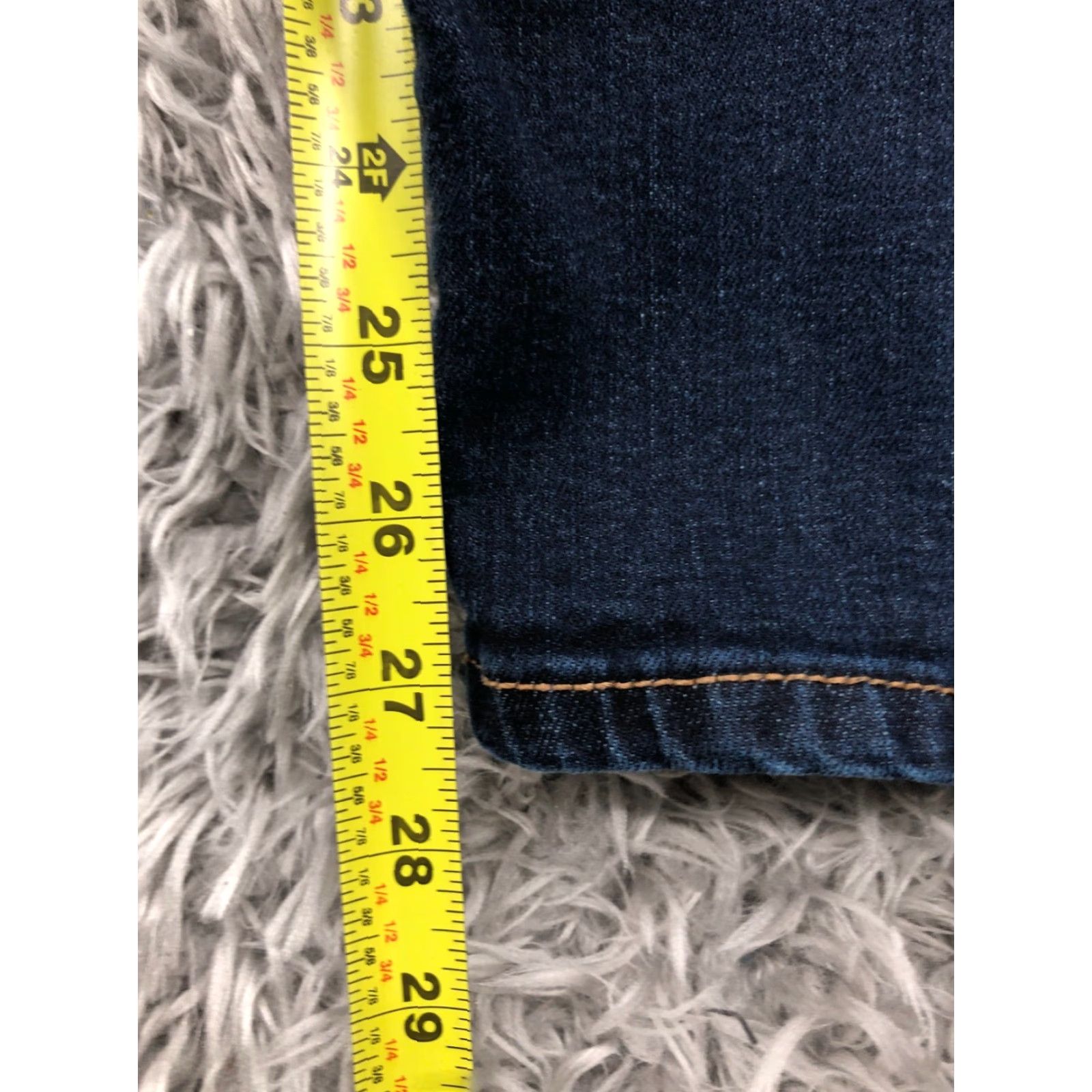 Vintage St. John's Bay Jeans Skinny Plus Size 18 Womens Dark Wash Blue Denim 28in Inseam Size 40" / US 18 - 3 Thumbnail