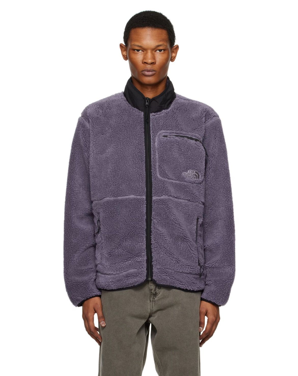 image of The North Face Purple Extreme Pile Jacket, Men's (Size Large)