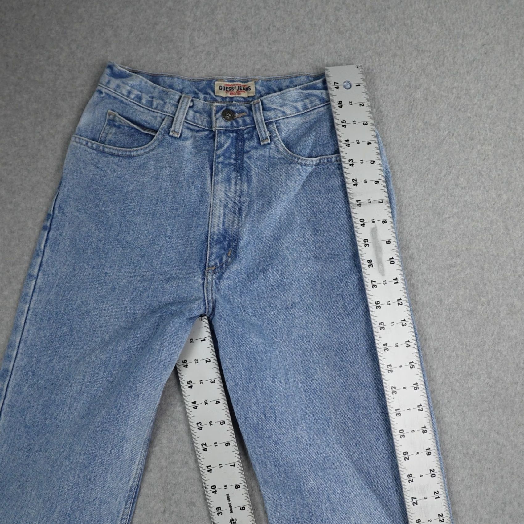 Guess GUESS Jeans Vintage 29 (29X29) High Waist Denim Blue 5-Pocket Regular Size 29 Women’s Jeans Size 29" - 7 Thumbnail