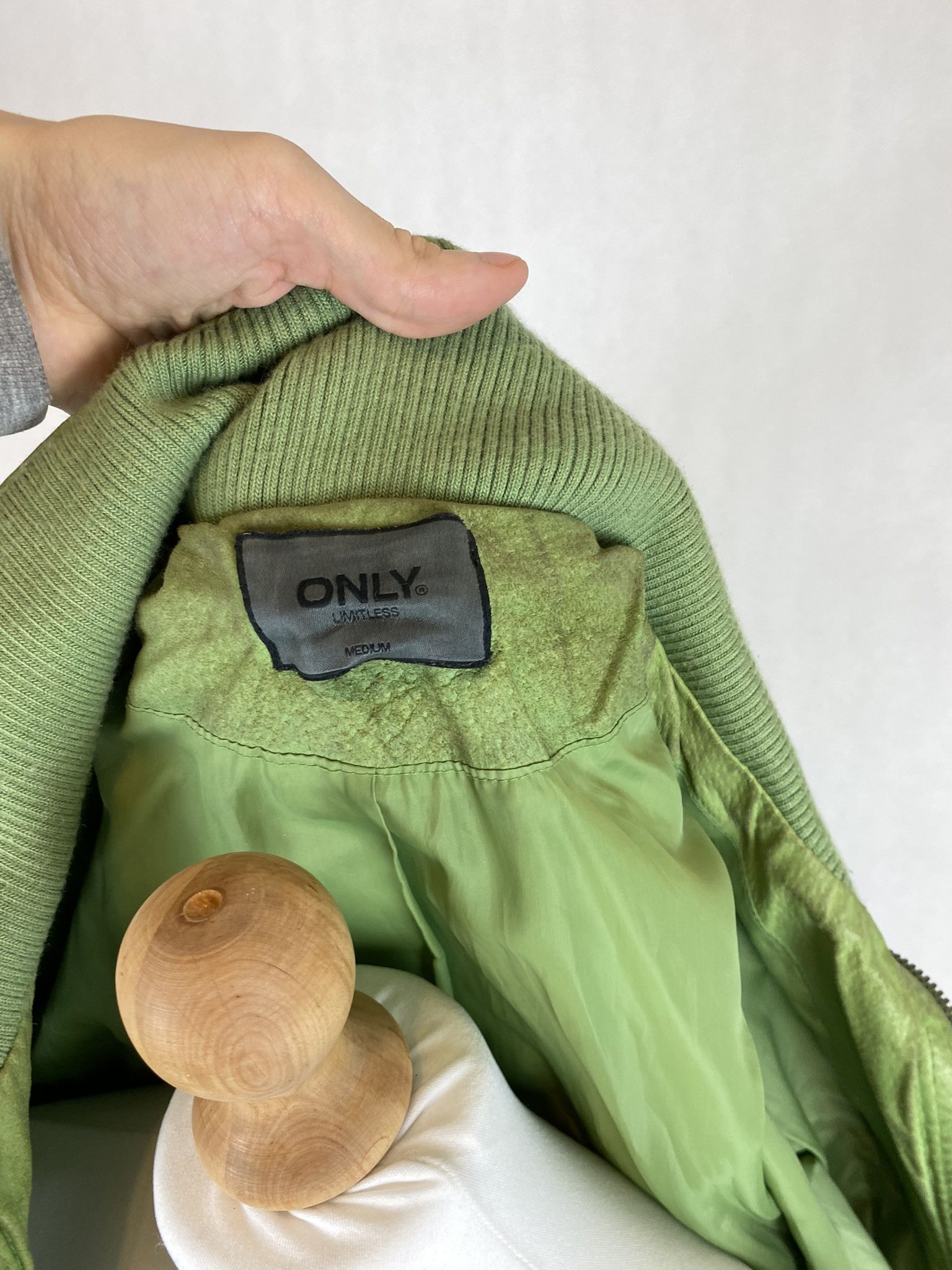 Genuine Leather × Members Only real leather jacket green lemon big collar avant garde Size M / US 6-8 / IT 42-44 - 15 Thumbnail