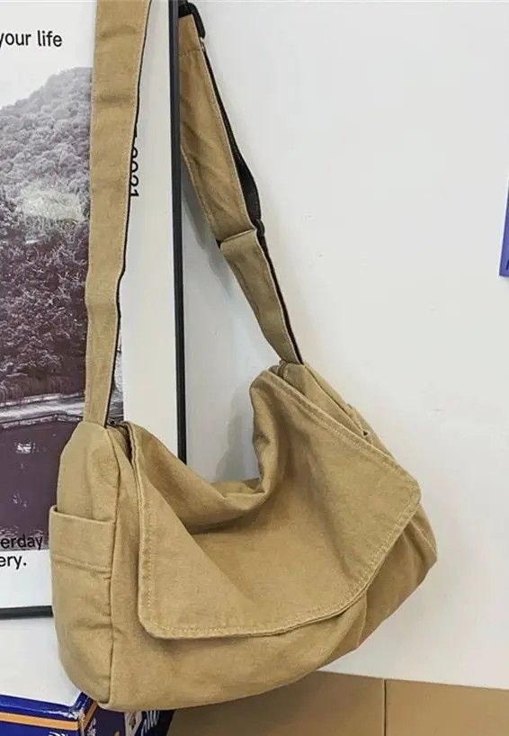 Other Khaki Vintage Canvas Shoulder Bags Size ONE SIZE - 4 Thumbnail