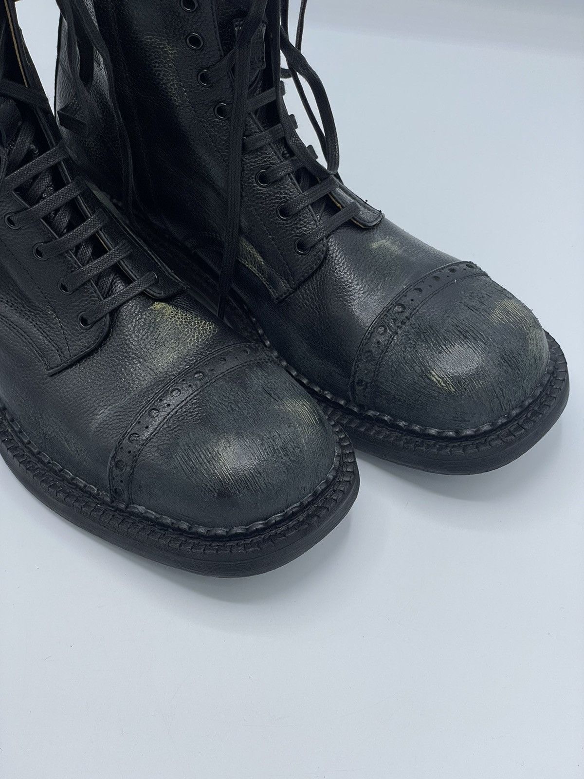 Miu Miu Miu Miu Ankle Leather Distressed Boots Size US 10 / IT 40 - 4 Thumbnail