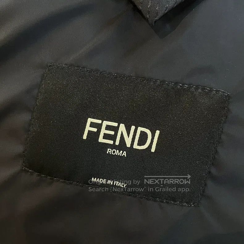Fendi Fendi Black Striped Puffer Jacket Size US L / EU 52-54 / 3 - 5 Thumbnail